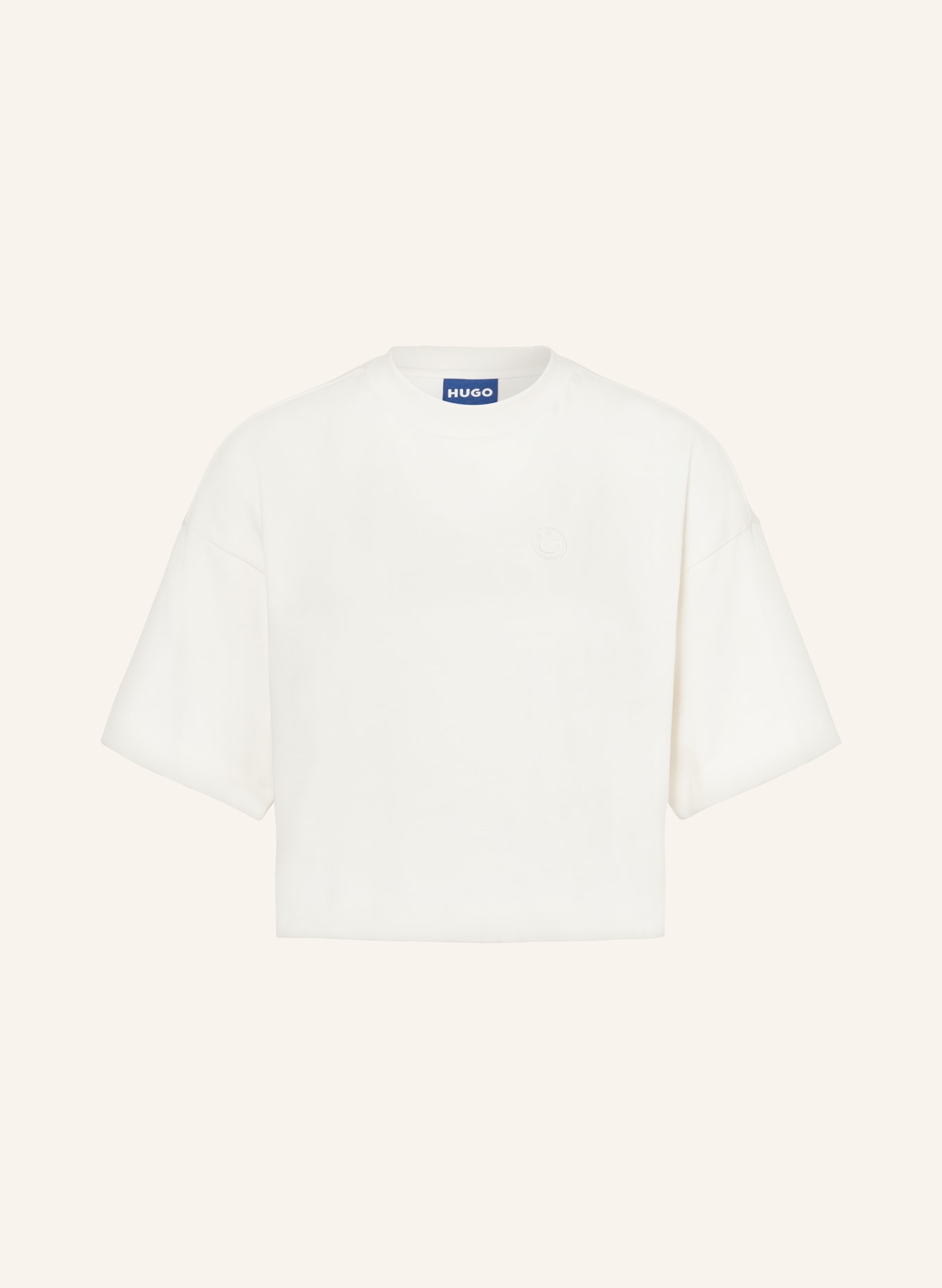 HUGO BLUE Cropped shirt, Color: CREAM (Image 1)