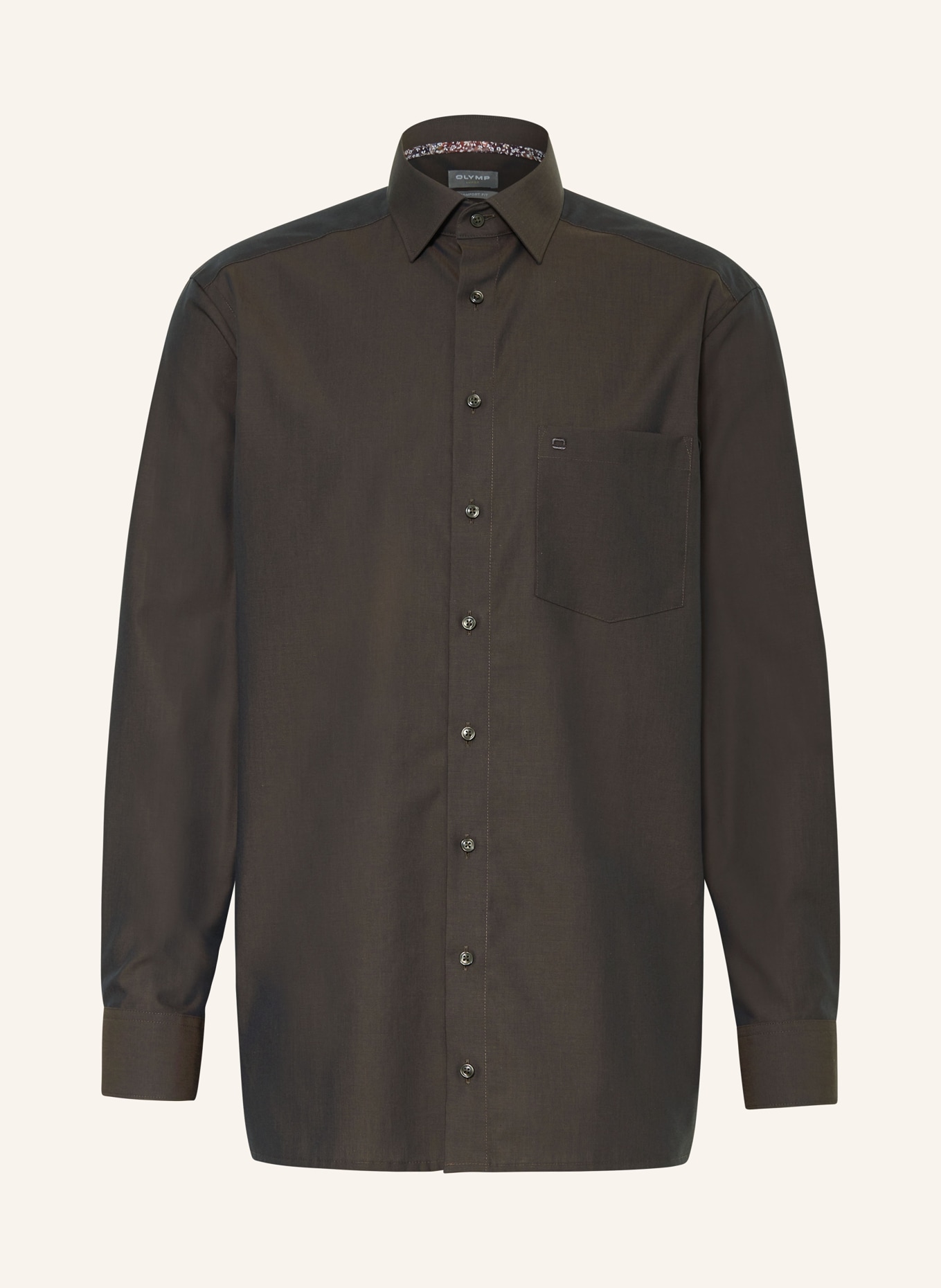OLYMP Hemd Luxor comfort fit: DUNKELBRAUN