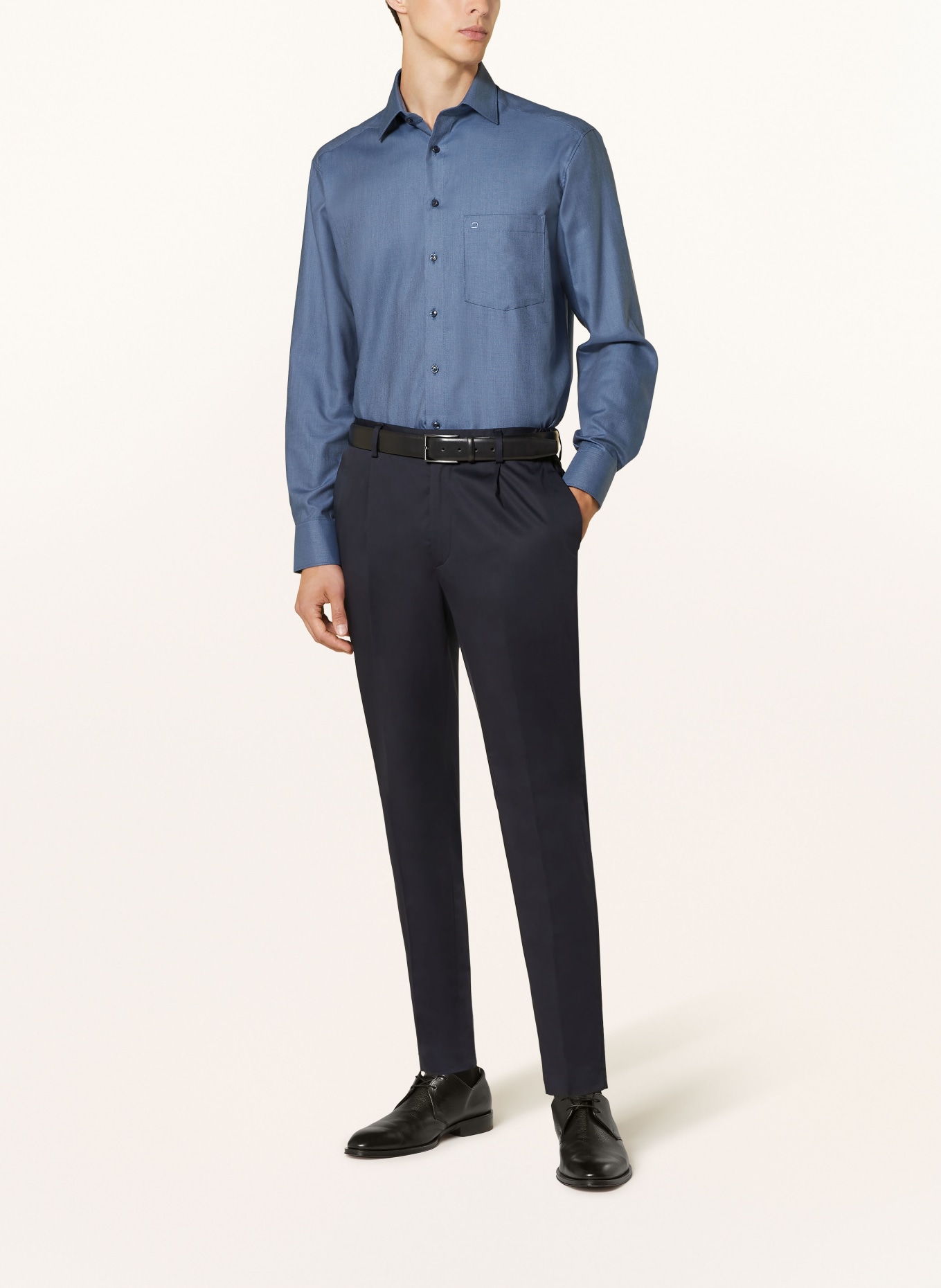 OLYMP Hemd Luxor comfort fit: BLAUGRAU