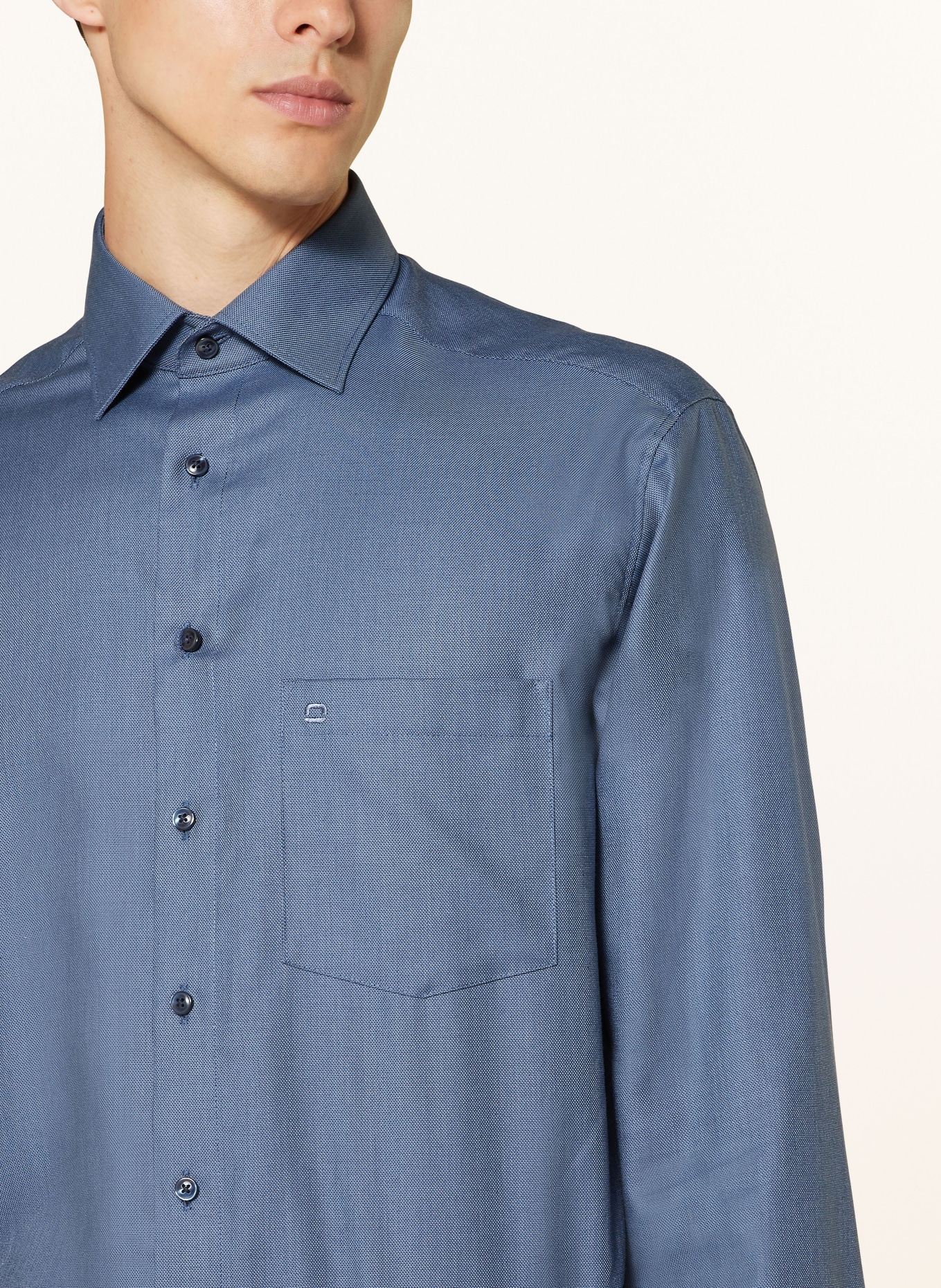 OLYMP Hemd Luxor comfort fit: BLAUGRAU