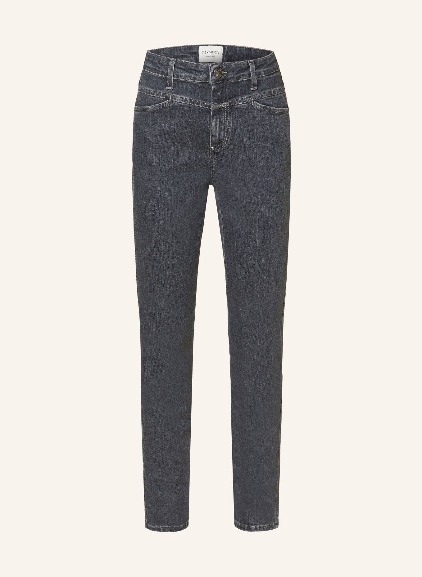 CLOSED Skinny Jeans SKINNY PUSHER, Farbe: MGY MID GREY (Bild 1)