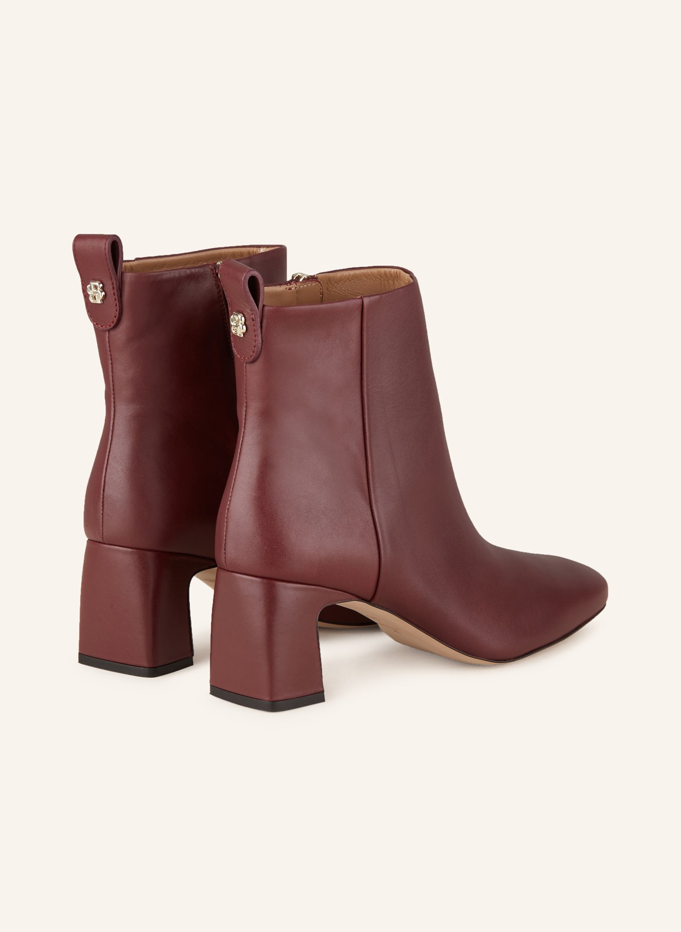 BOSS Botki LUARA: CIEMNOCZERWONY