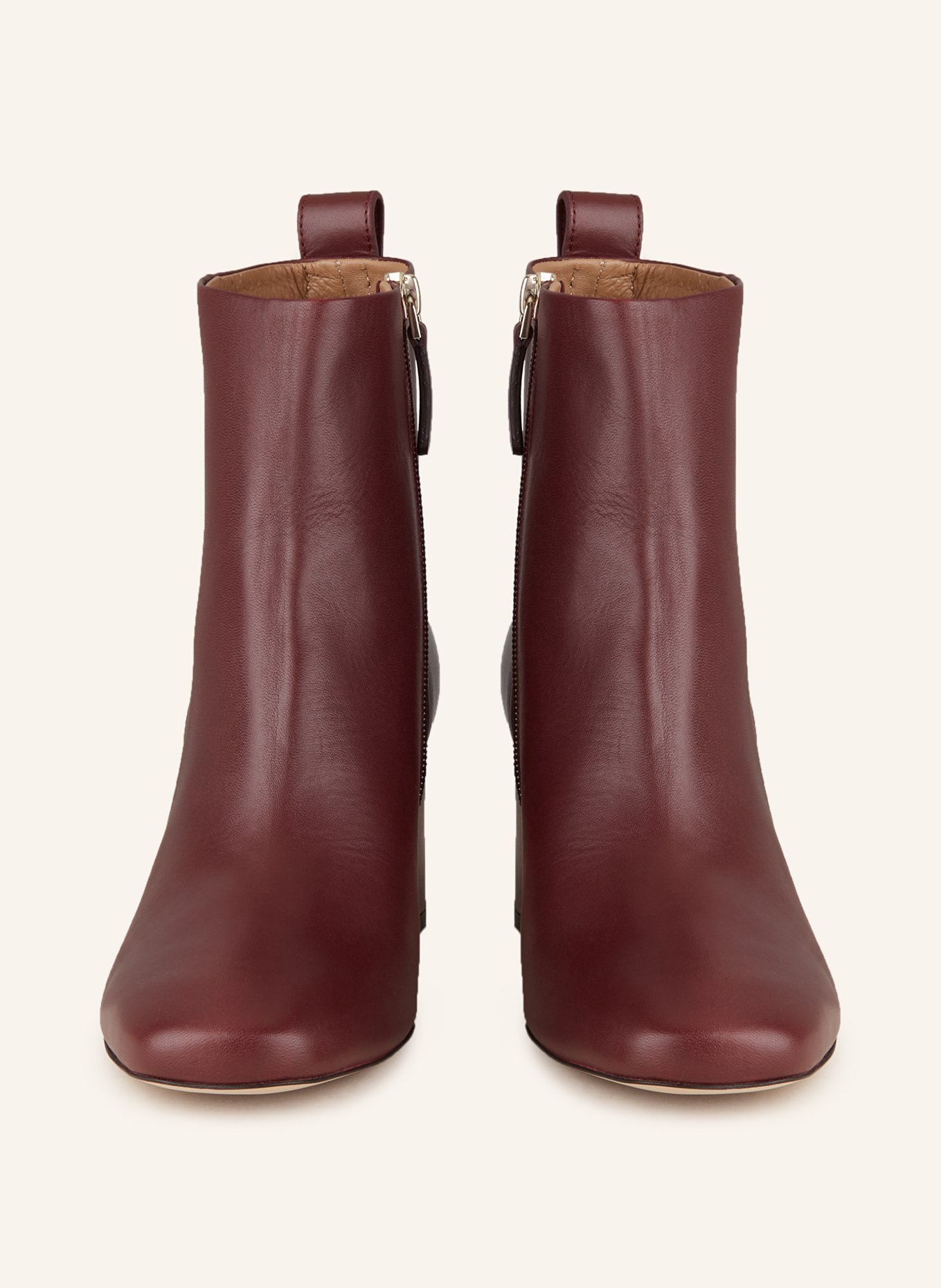 BOSS Botki LUARA: CIEMNOCZERWONY