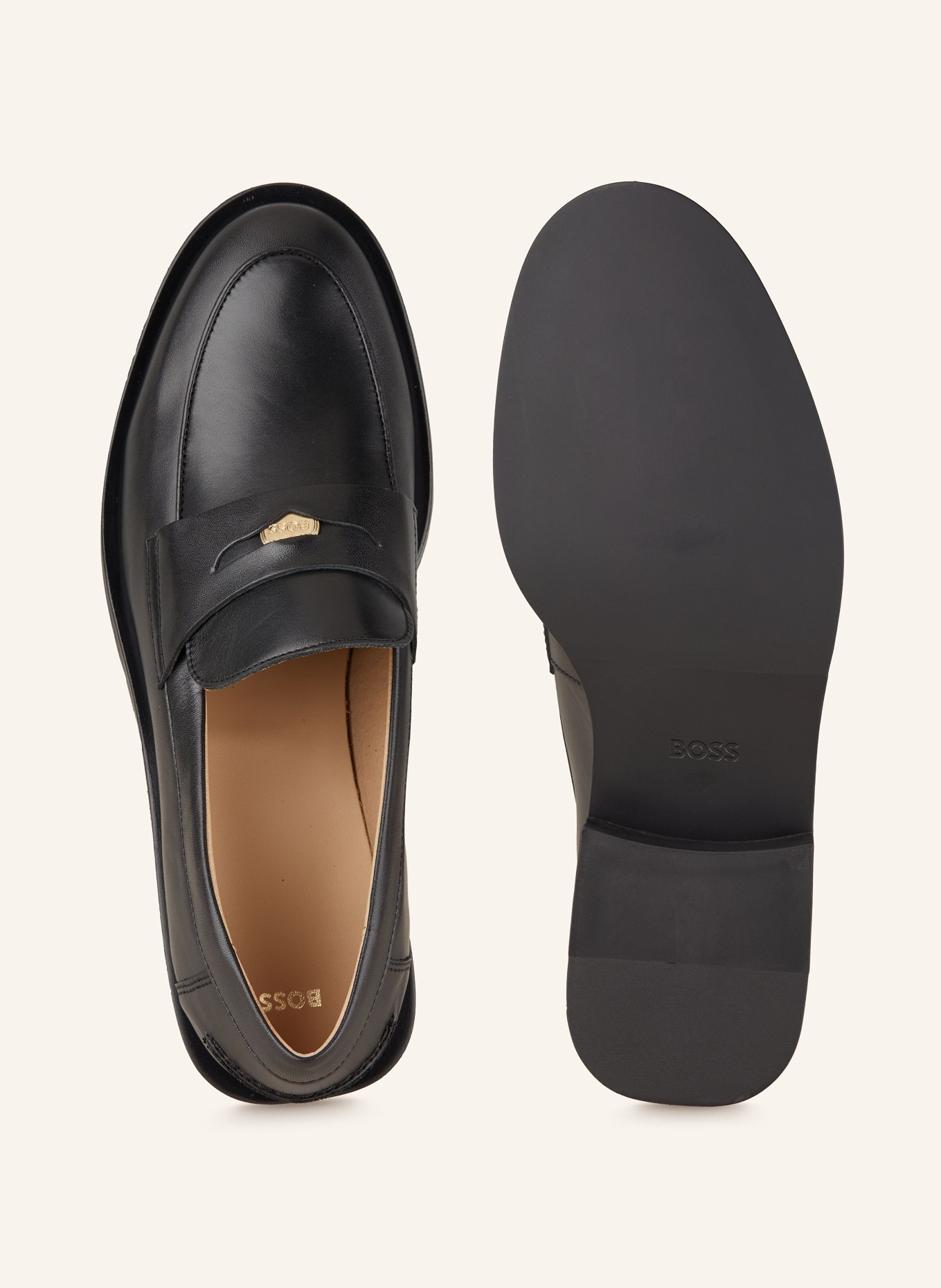 BOSS Penny loafers IRYNA, Color: BLACK (Image 5)