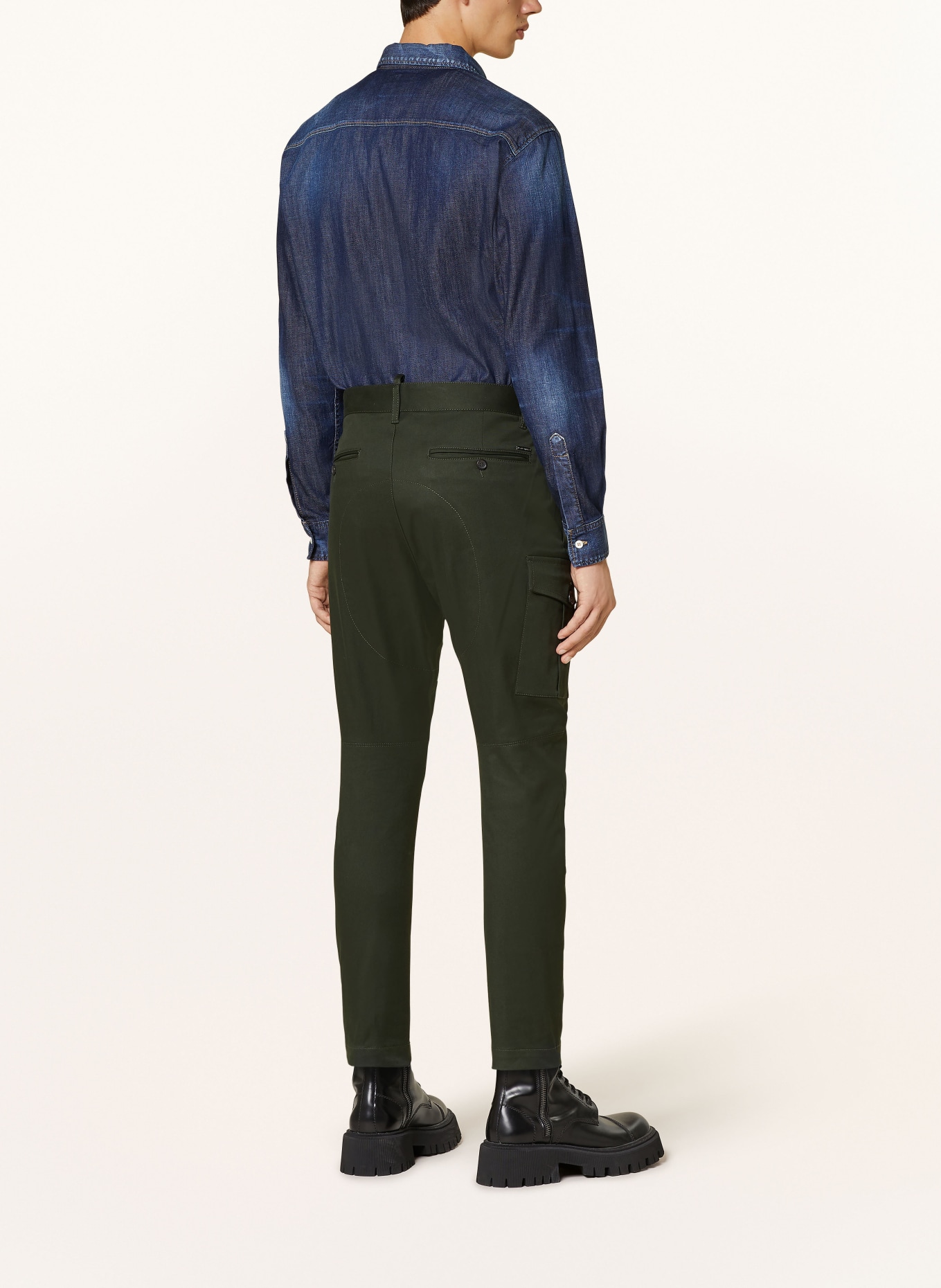 DSQUARED2 Cargohose Sexy Cargo Fit, Farbe: DUNKELGRÜN (Bild 3)