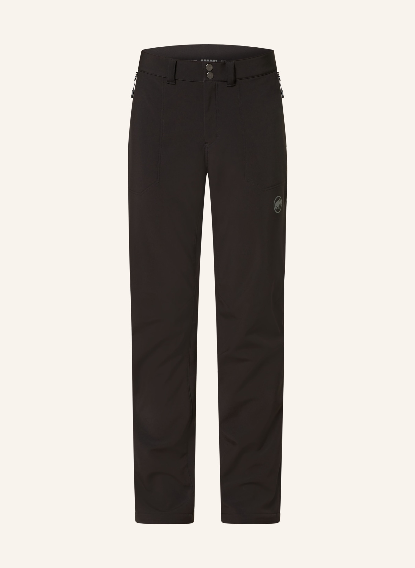 MAMMUT RUNBOLD WINTER SO softshell trousers, Color: BLACK (Image 1)