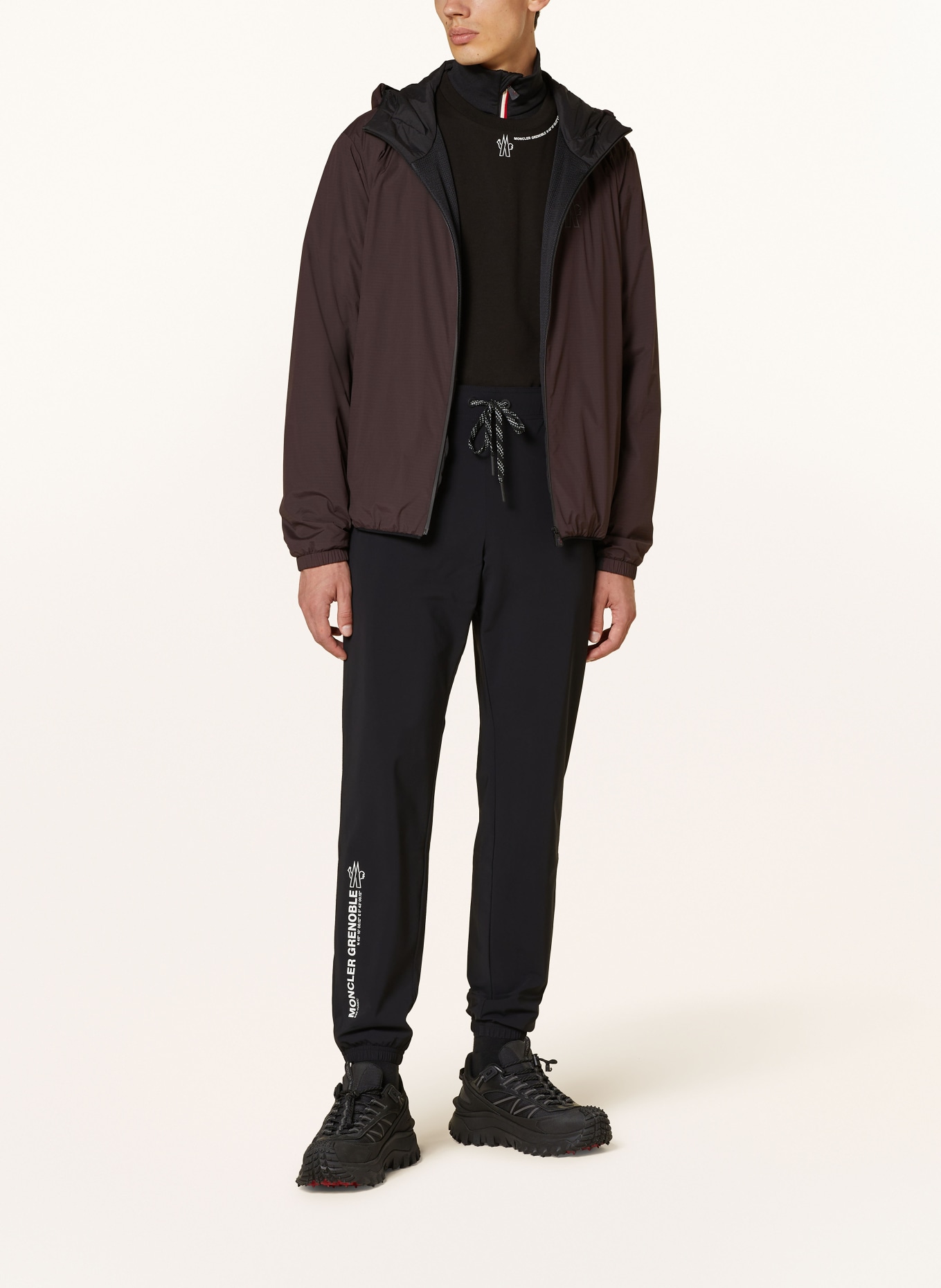 MONCLER GRENOBLE Funktionsjacke BISSEN: DUNKELBRAUN