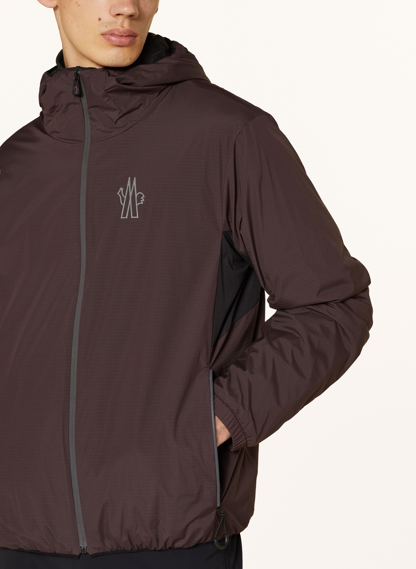MONCLER GRENOBLE Funktionsjacke BISSEN: DUNKELBRAUN