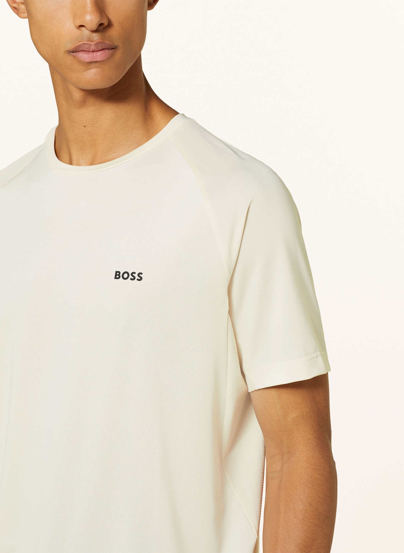 BOSS Functional shirt ACTIVE 4, Color: ECRU (Image 4)