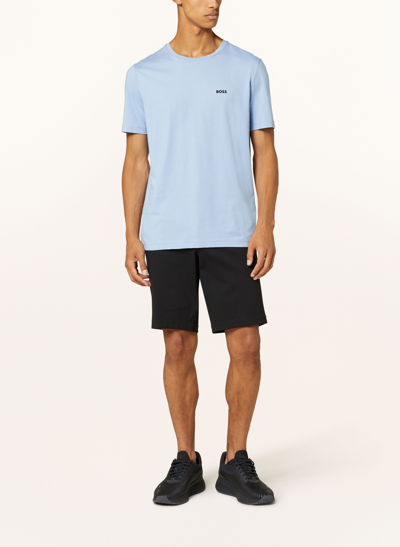 BOSS T-shirt PIMA, Color: LIGHT BLUE (Image 2)