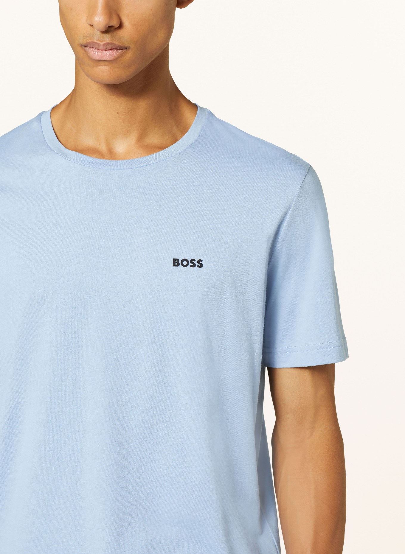 BOSS T-shirt PIMA, Color: LIGHT BLUE (Image 4)