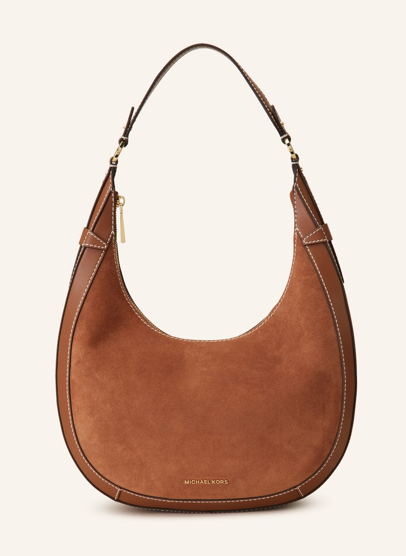 Michael kors brown leather hobo bag cheap