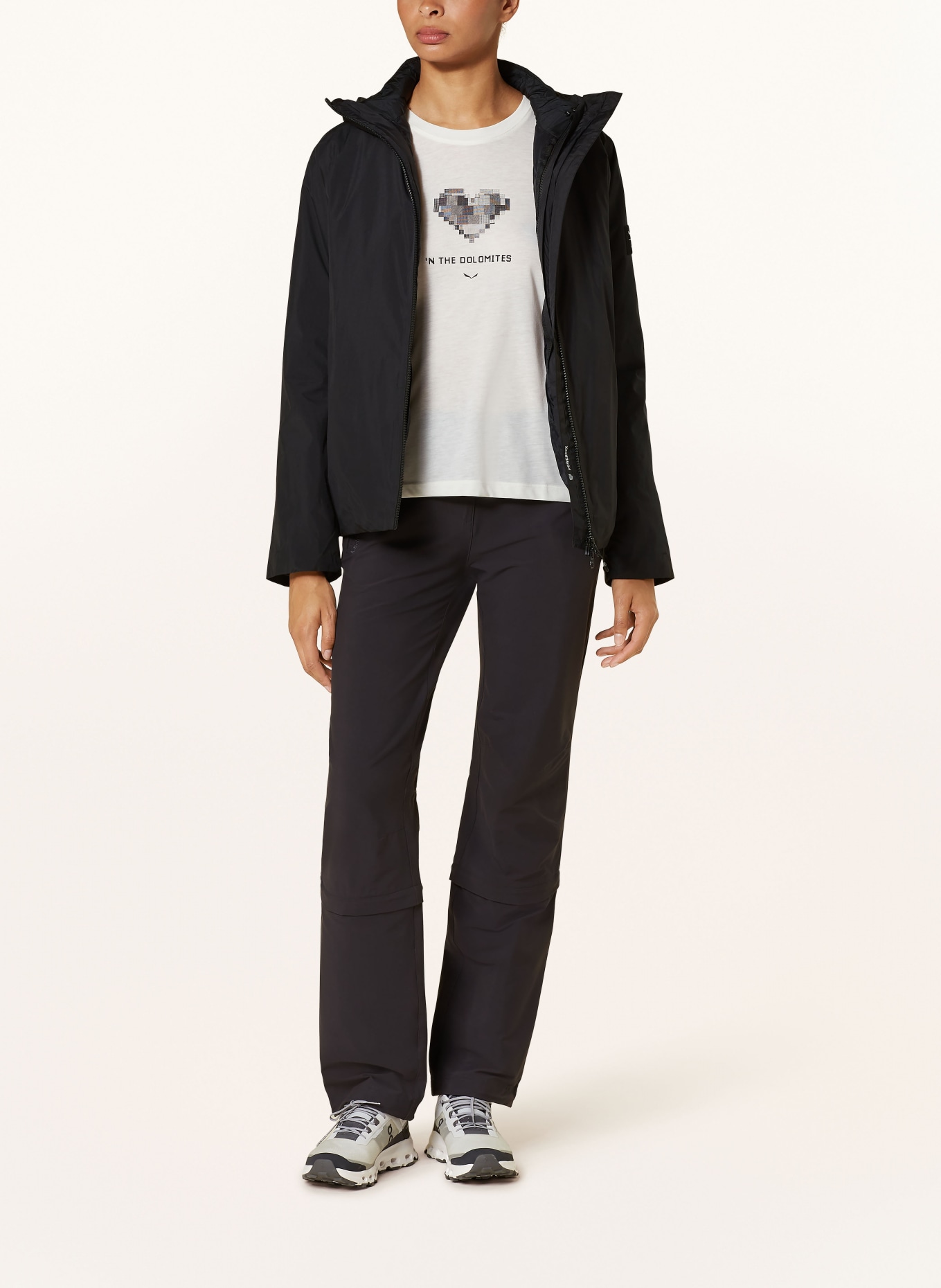 SALEWA 2-in-1 jacket FANES 2, Color: BLACK (Image 2)