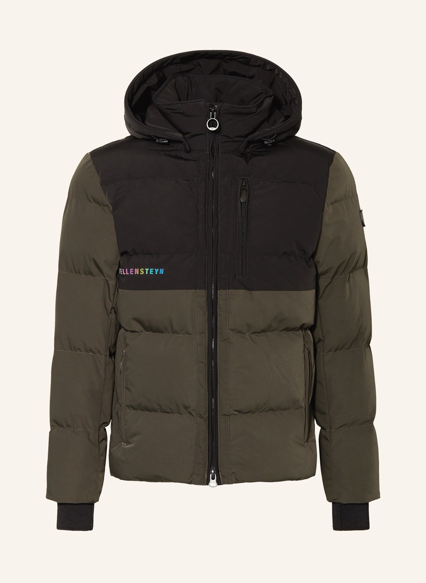 WELLENSTEYN Steppjacke ROYAL FLASH mit DUPONT™ SORONA®-Isolierung: SCHWARZ/ KHAKI