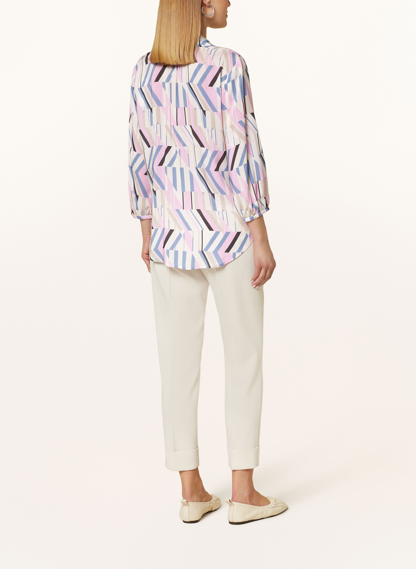 BRAX Hemdbluse VELIA: BEIGE / ROSA / BLAU