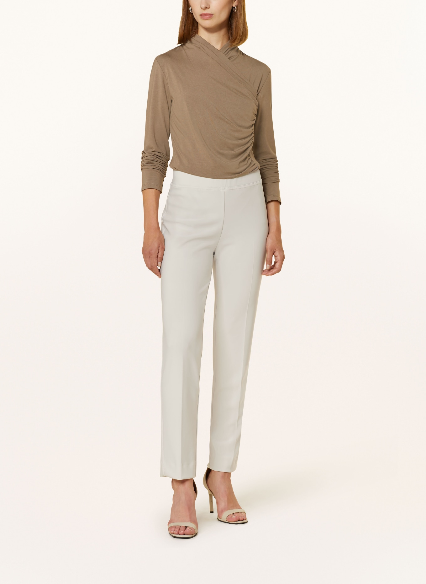 Joseph Ribkoff Jersey pants, Color: CREAM (Image 2)