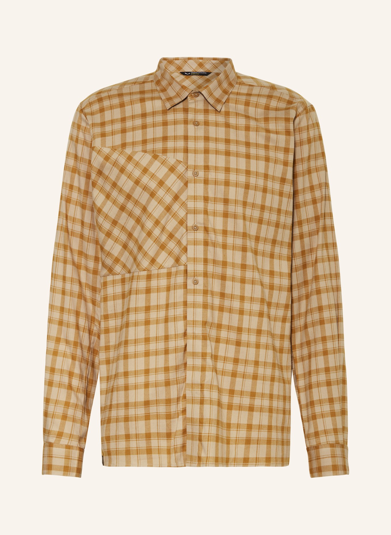 SALEWA Outdoors shirt FANES in dark yellow/ beige