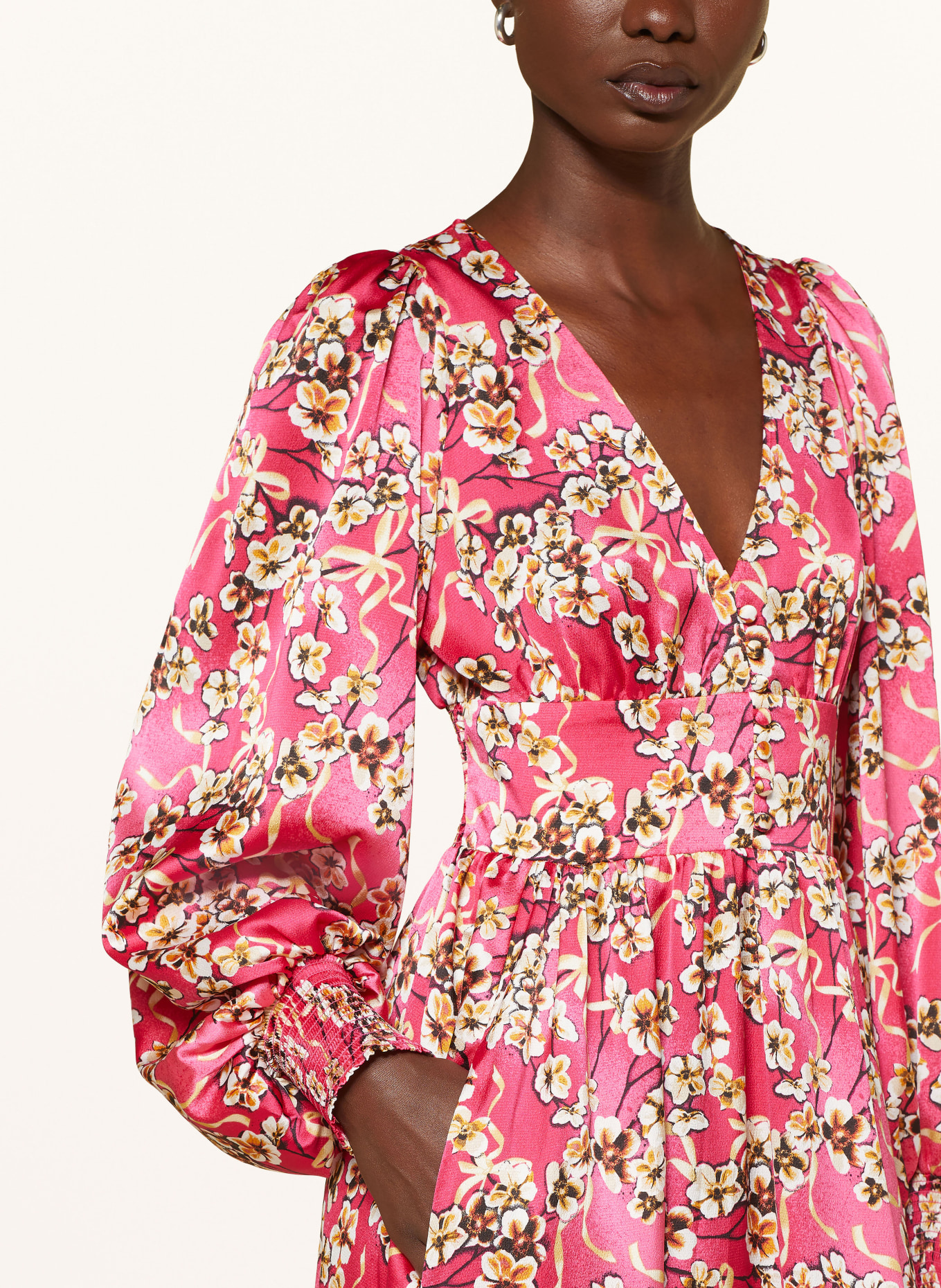 HUGO Kleid KWEEN, Farbe: PINK/ HELLBRAUN/ SCHWARZ (Bild 4)