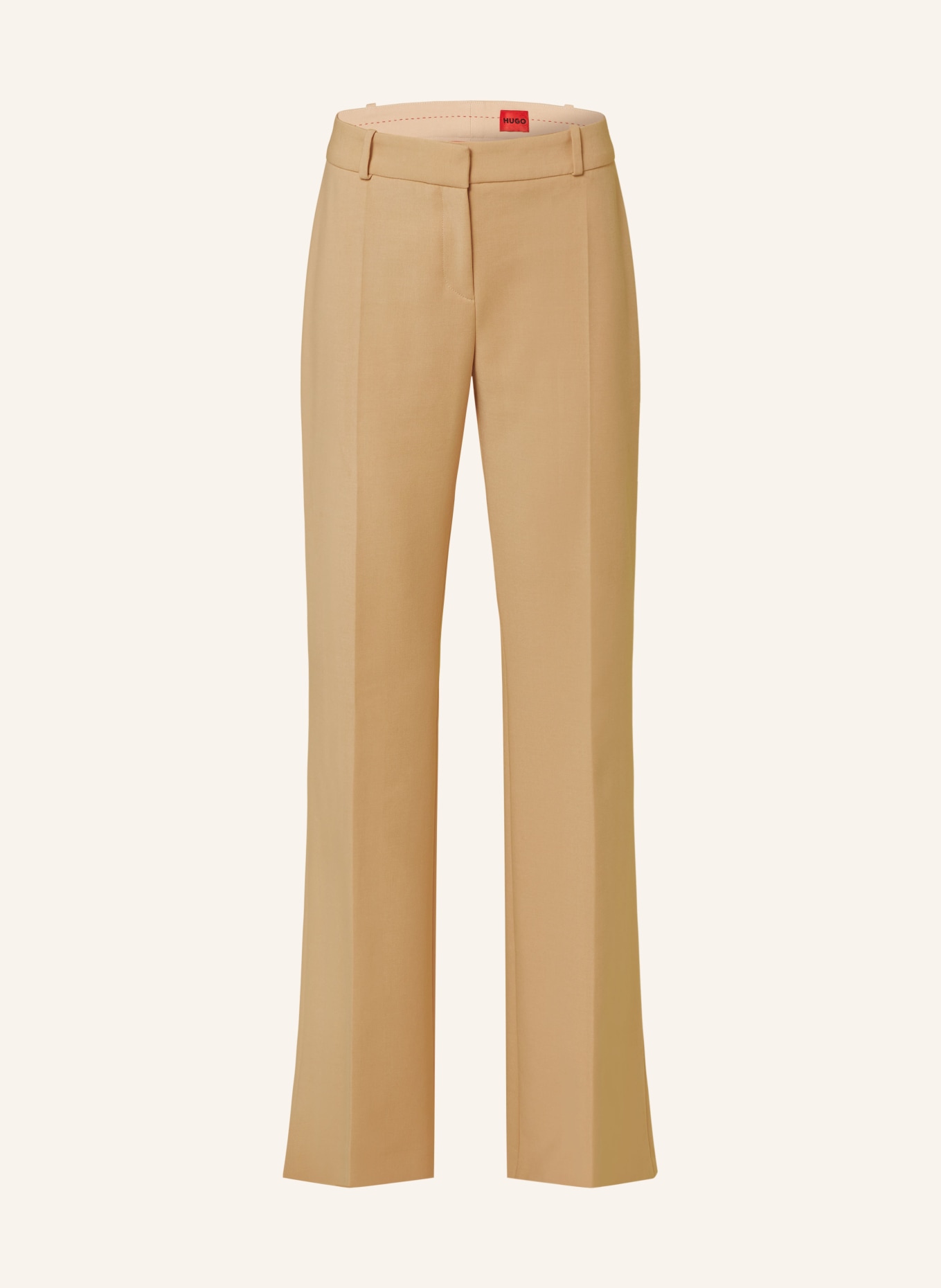 HUGO Bootcut trousers HILOTINNA, Color: BEIGE (Image 1)