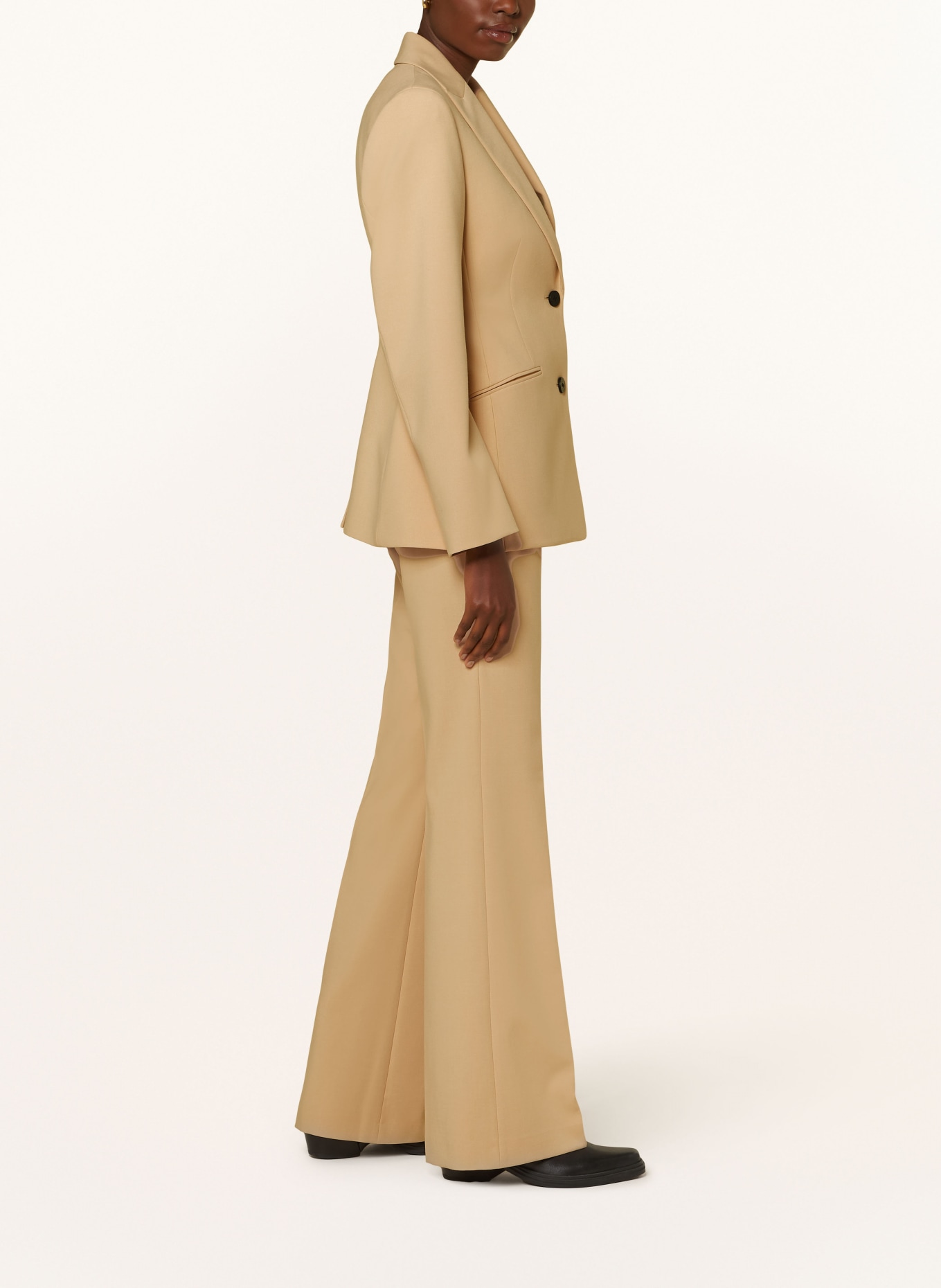 HUGO Bootcut trousers HILOTINNA, Color: BEIGE (Image 4)