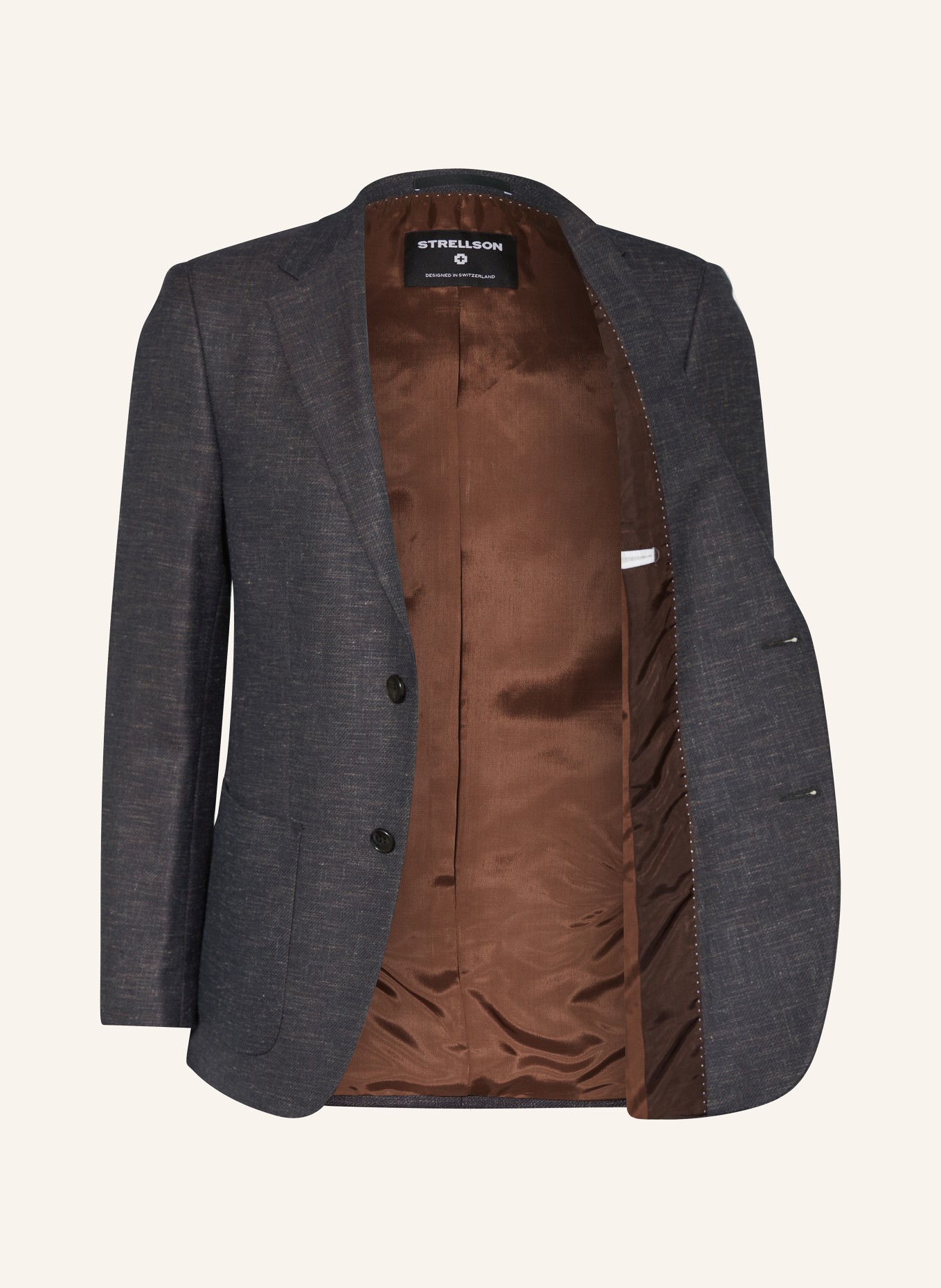 STRELLSON Anzugsakko ARNDT Slim Fit, Farbe: 205 Dark Brown                 205 (Bild 4)