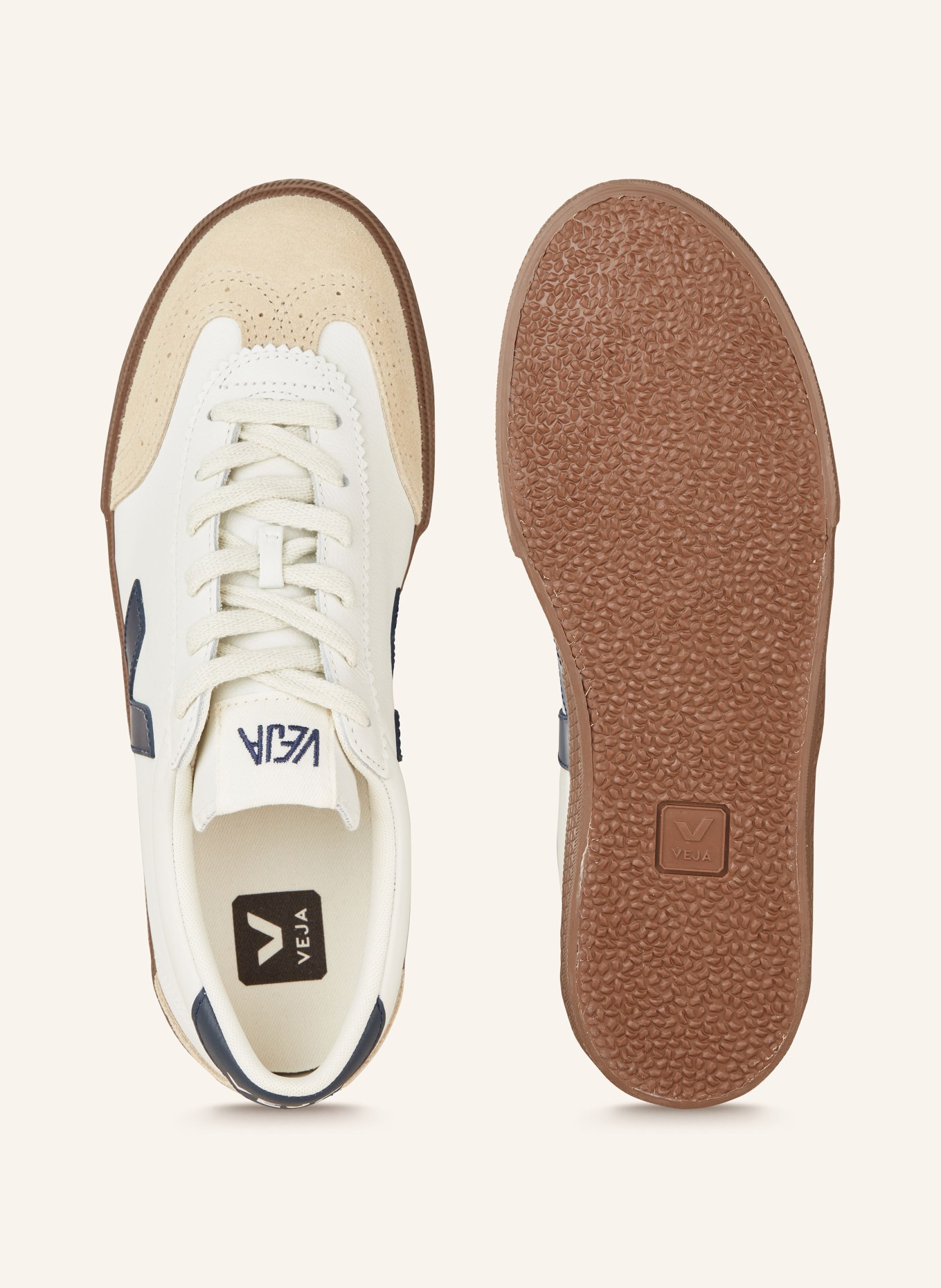 VEJA Sneaker VOLLEY, Farbe: WEISS/ BEIGE/ SCHWARZ (Bild 5)