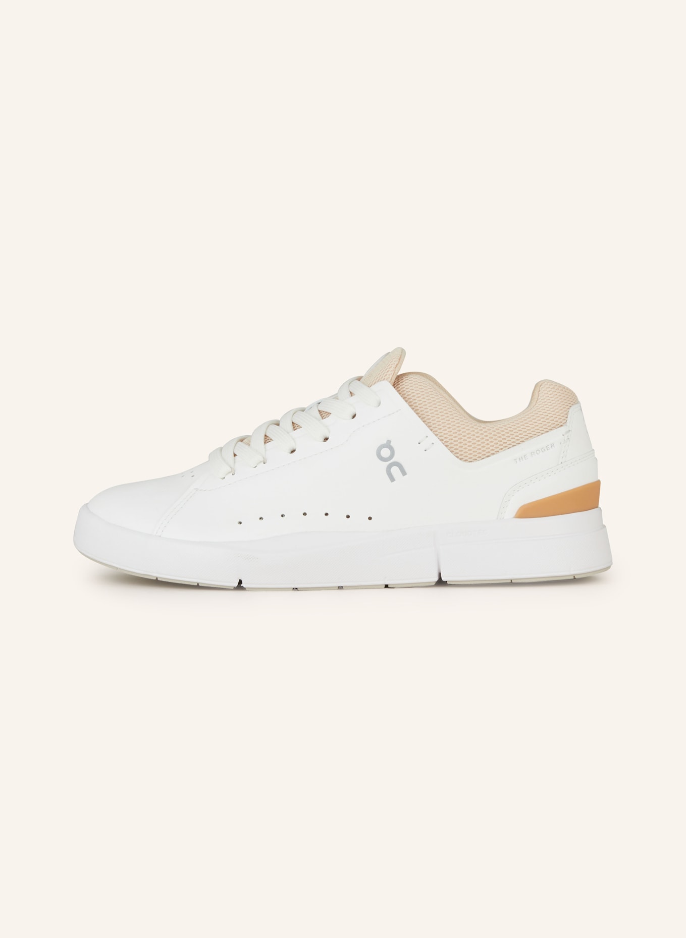 On Sneakers THE ROGER ADVANTAGE, Color: WHITE/ LIGHT ORANGE (Image 4)