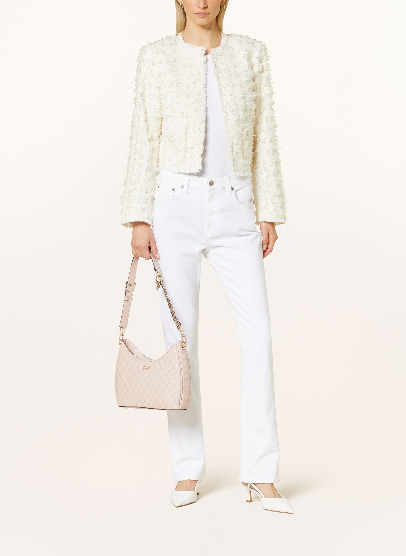 GUESS Schultertasche YARMILLA: ROSÉ