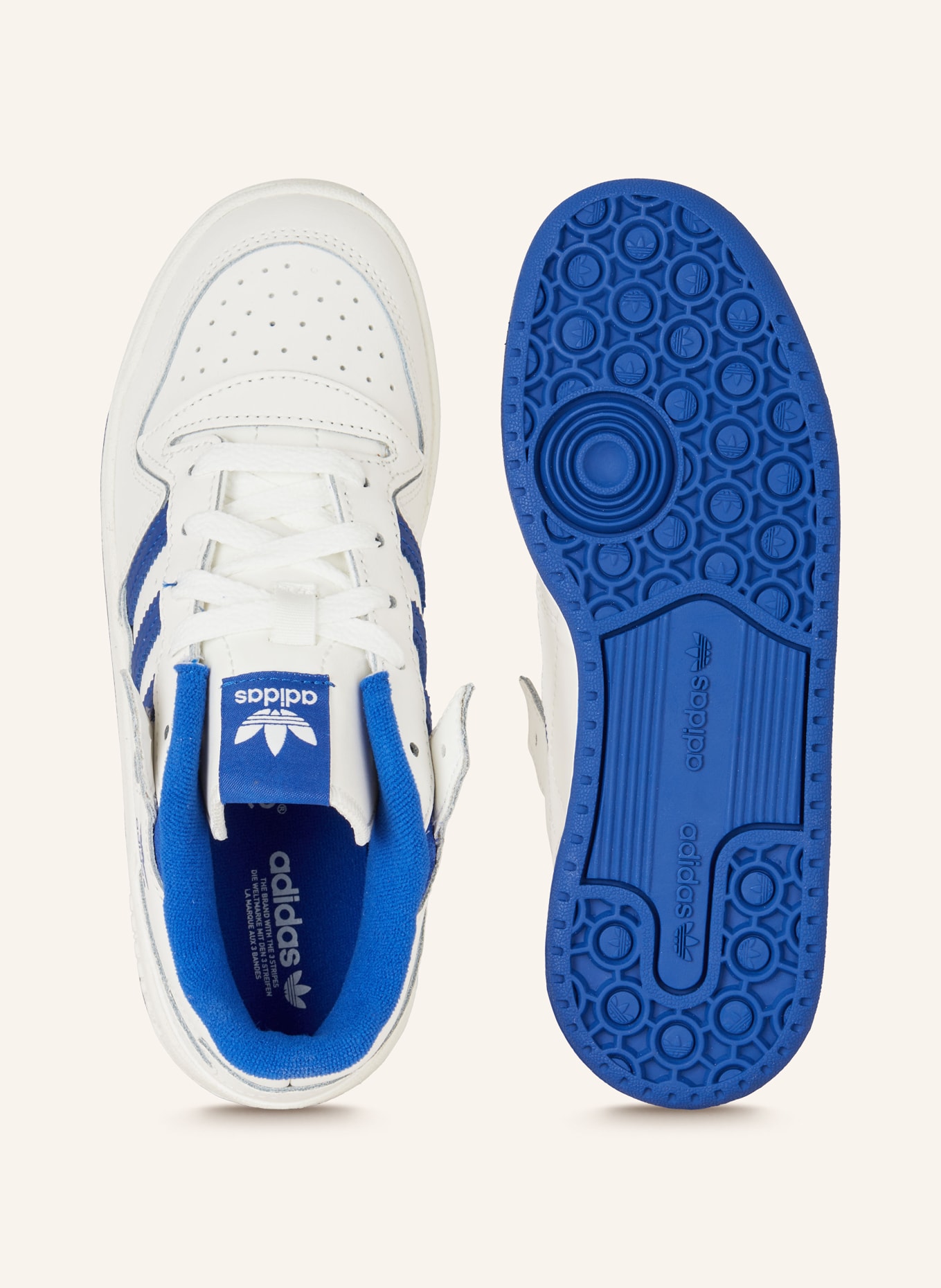 adidas Originals Sneaker FORUM LOW, Farbe: WEISS/ BLAU (Bild 5)