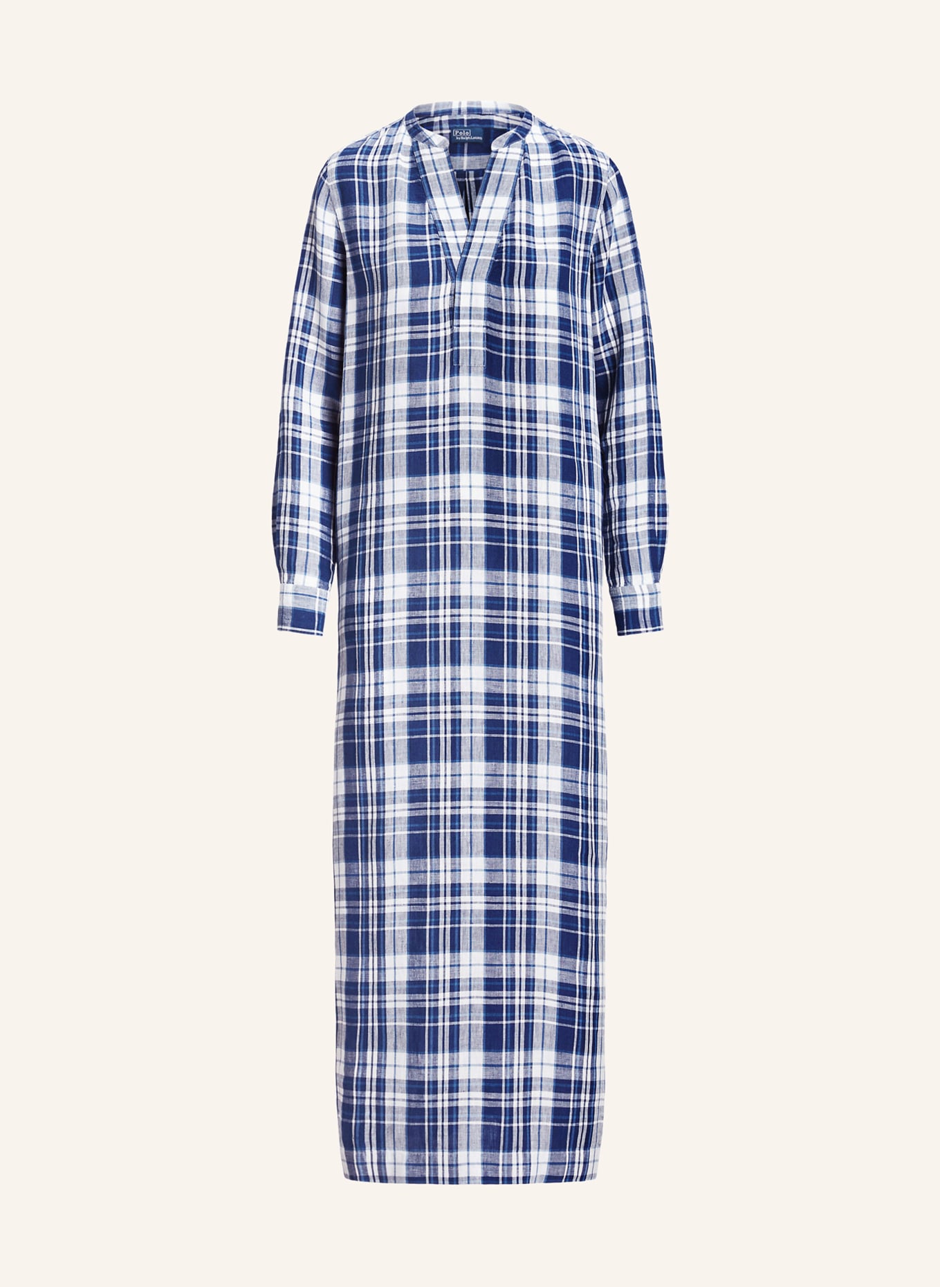 POLO RALPH LAUREN Kleid: DUNKELBLAU / WEISS