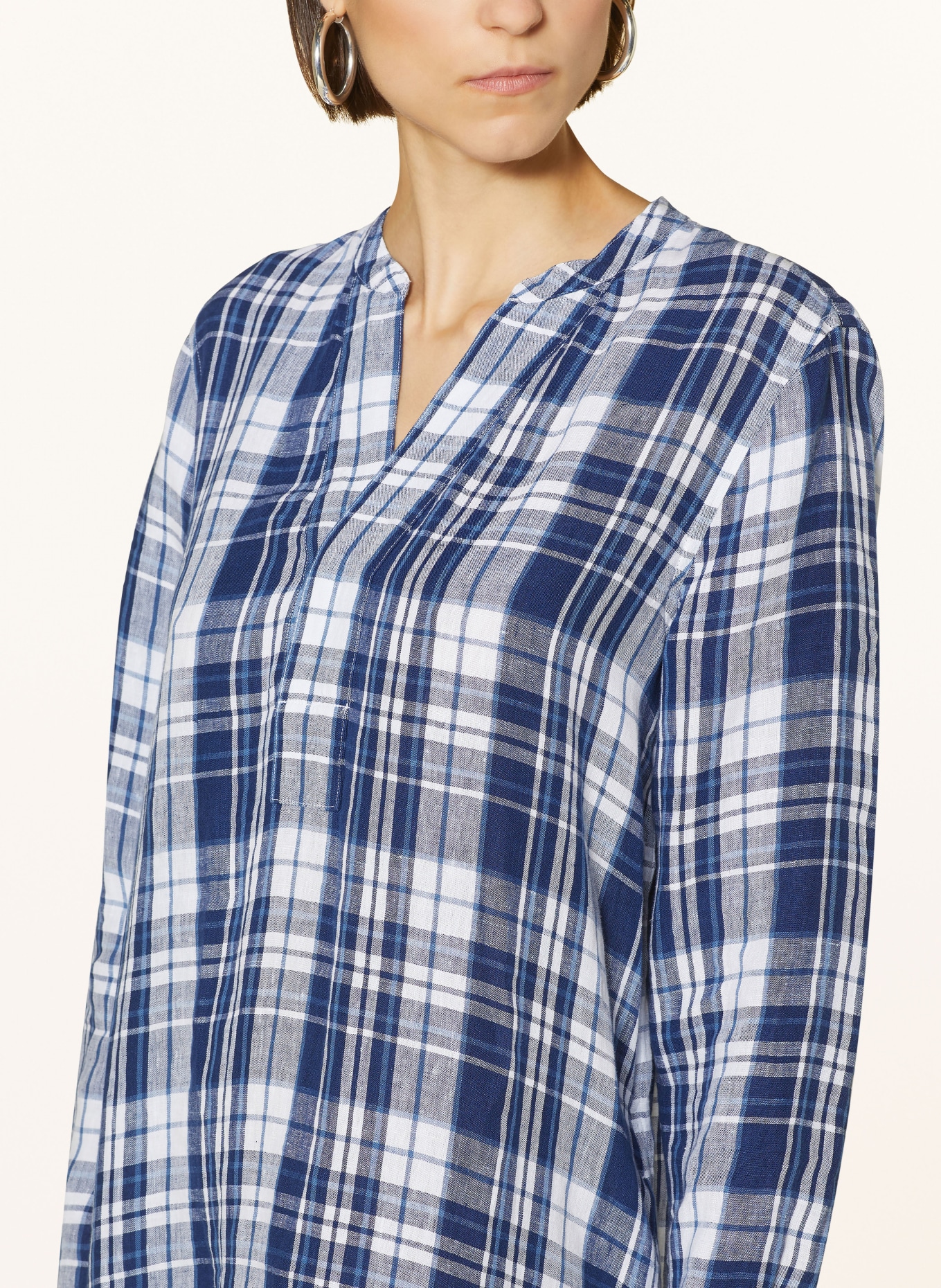 POLO RALPH LAUREN Kleid: DUNKELBLAU / WEISS