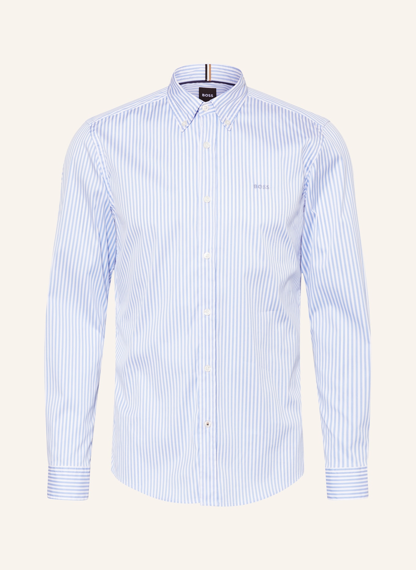 BOSS Hemd ROAN Slim Fit, Farbe: WEISS/ BLAU (Bild 1)