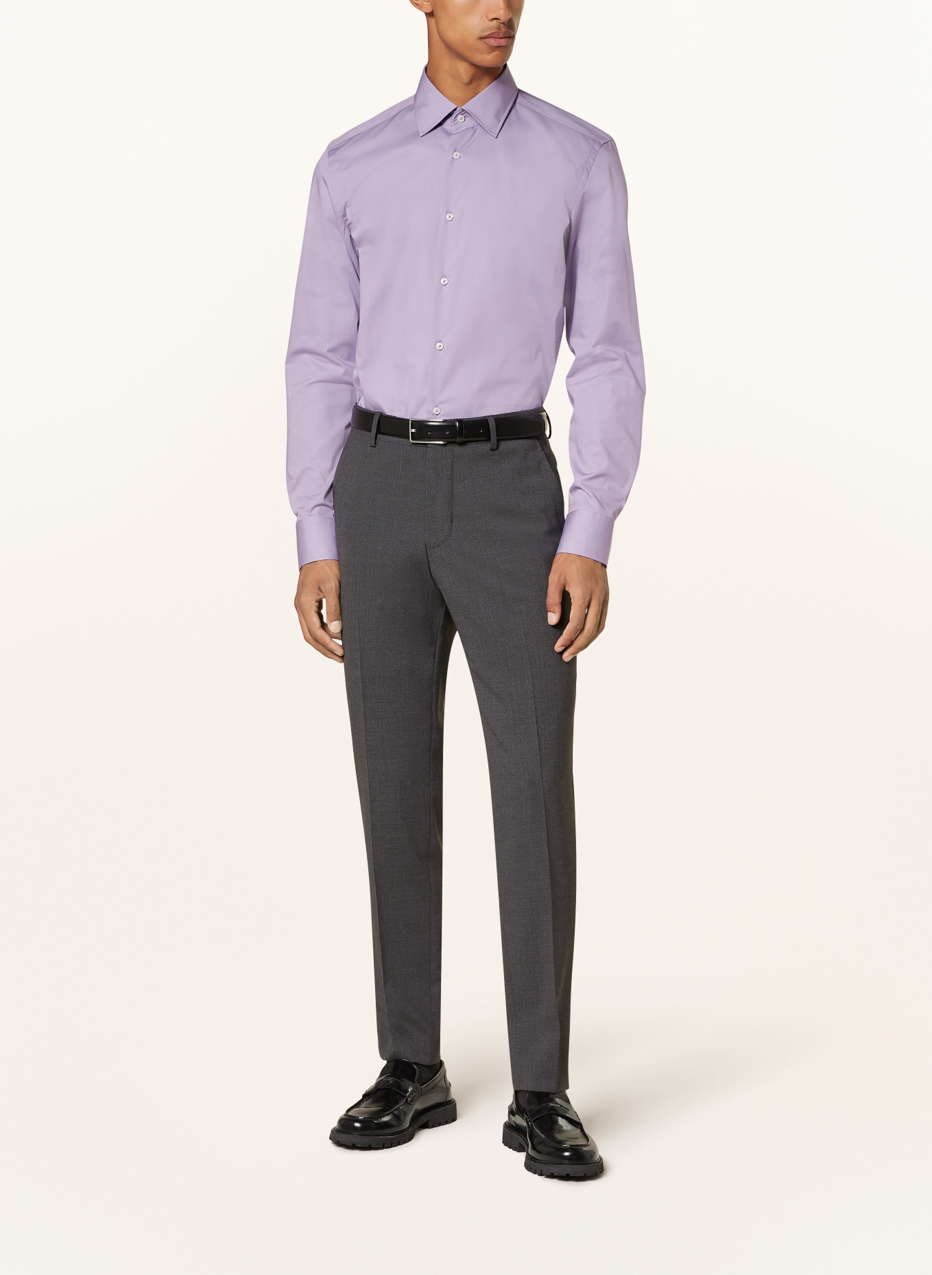 BOSS Shirt HANK slim fit, Color: LIGHT PURPLE (Image 2)