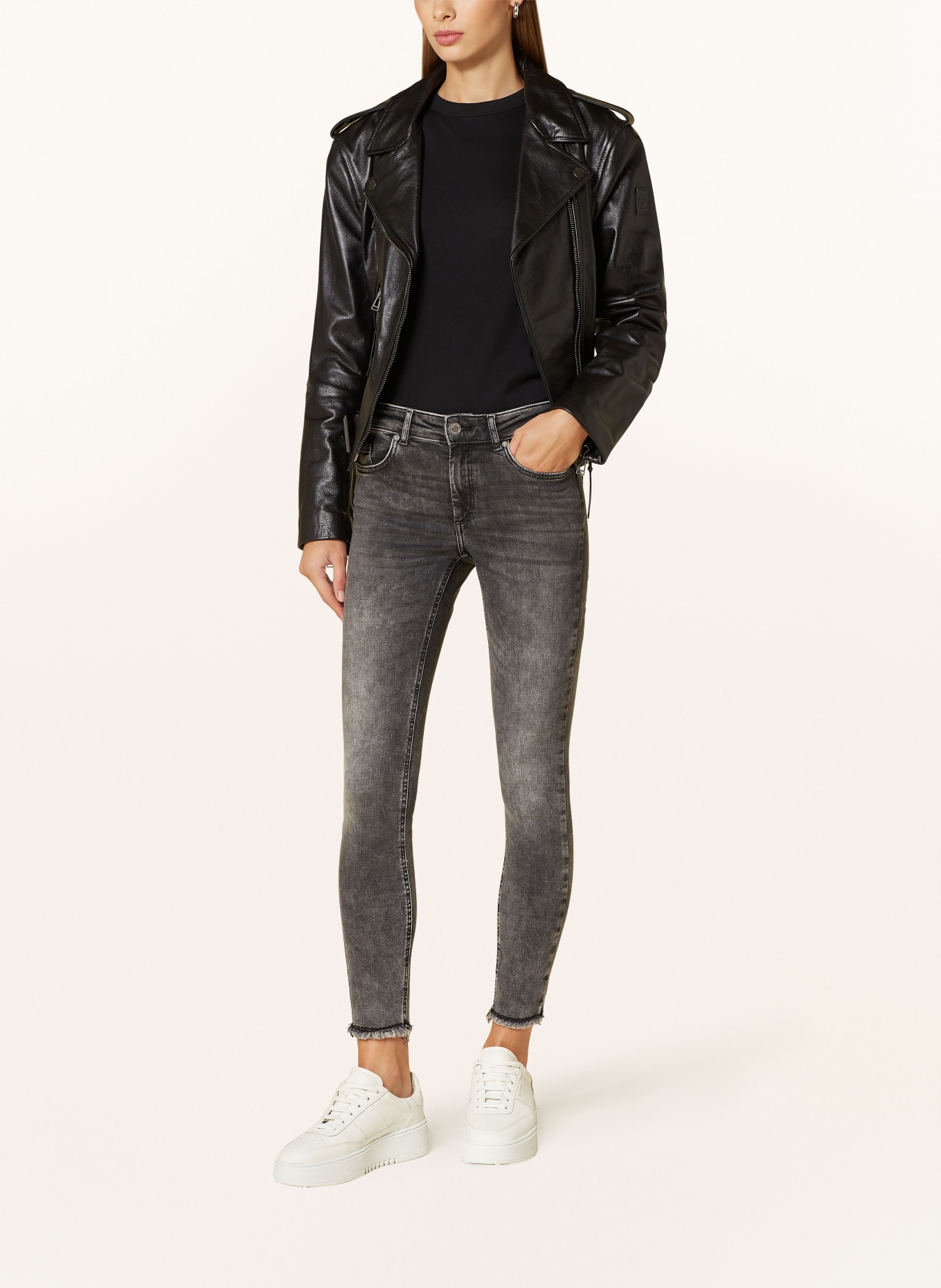 ONLY 7/8-Jeans: DARK GREY DENIM