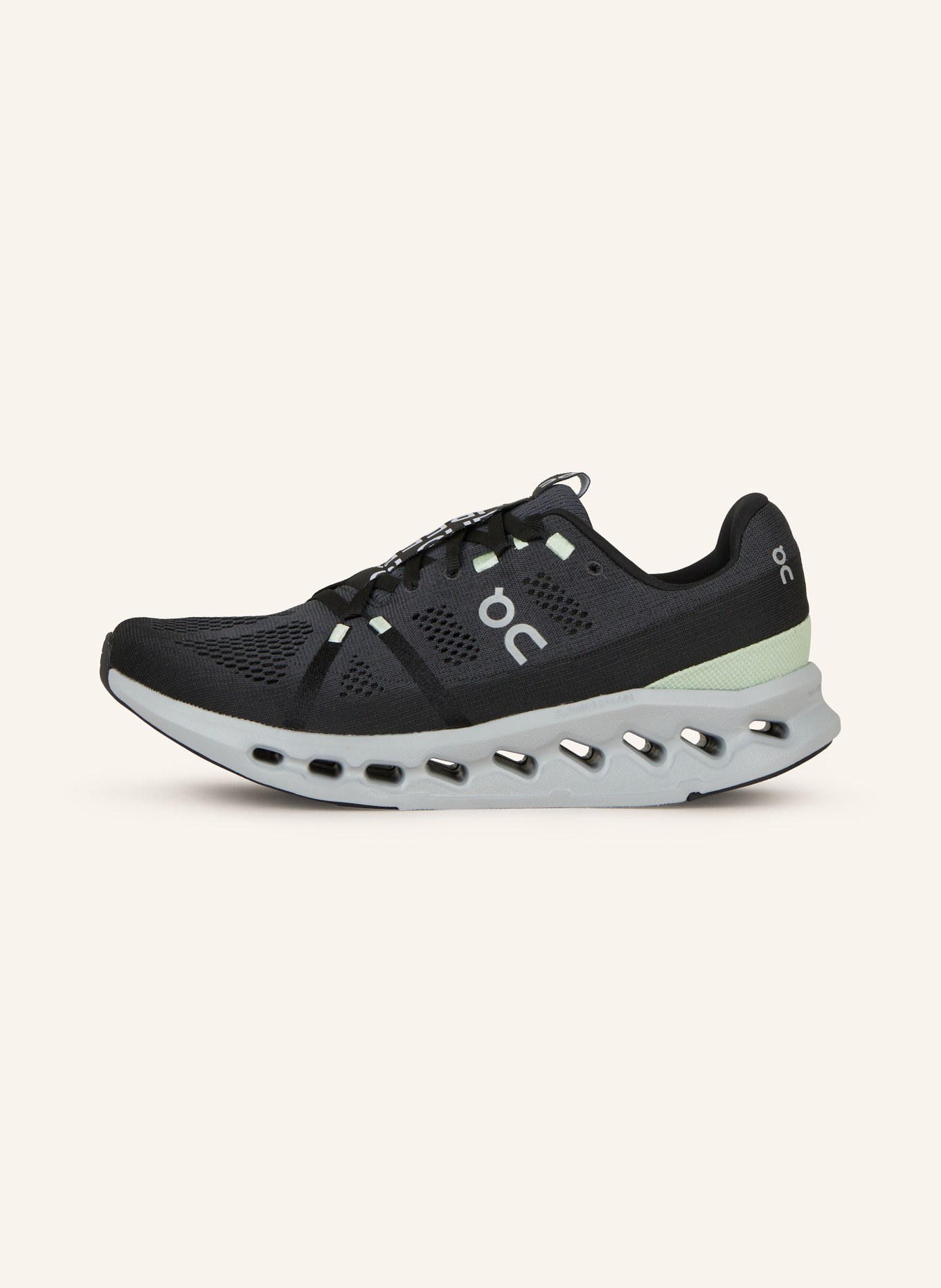 On Running shoes CLOUDSURFER, Color: DARK GRAY/ LIGHT GREEN (Image 4)