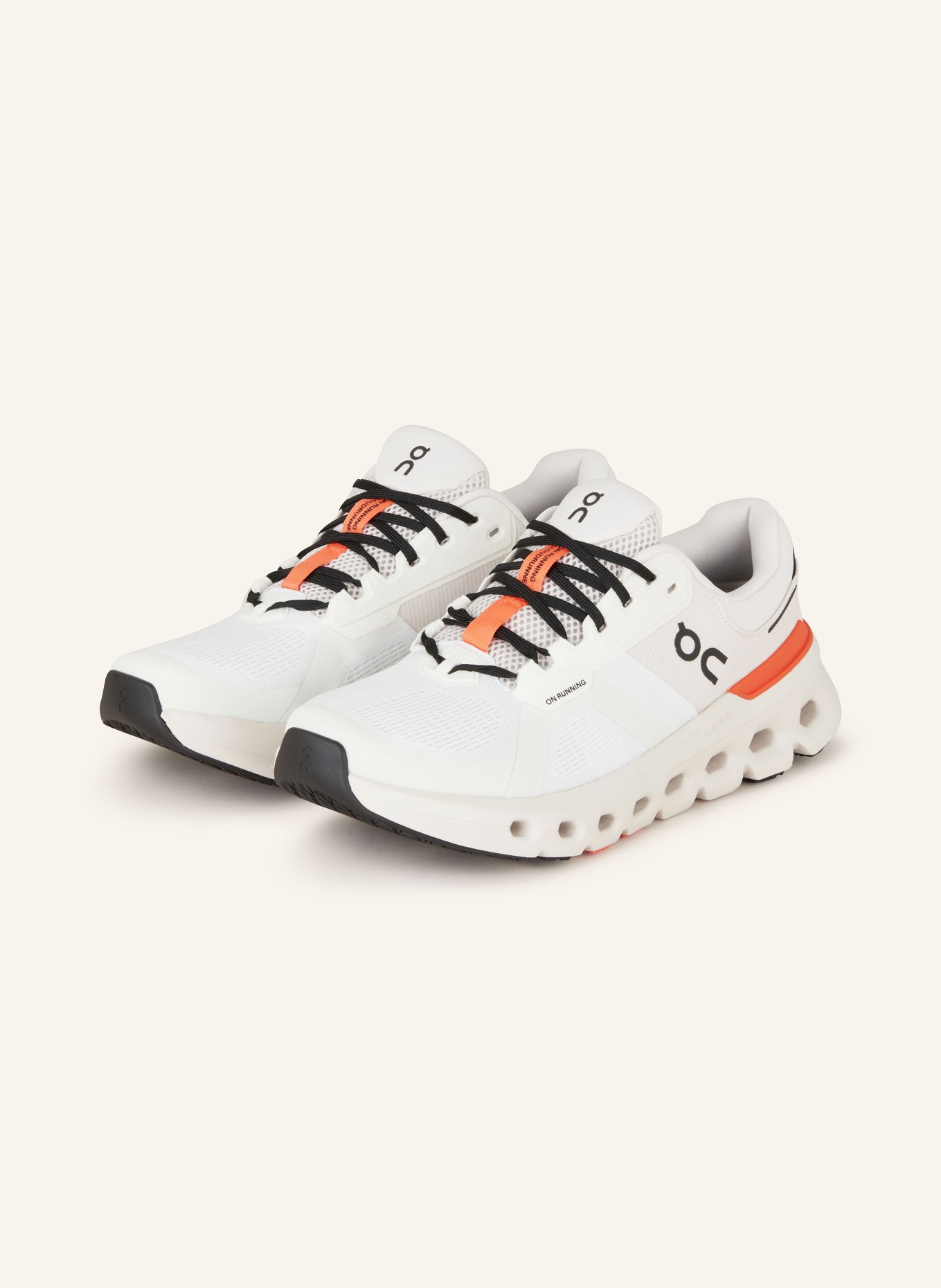 On Running shoes CLOUDRUNNER 2, Color: WHITE/ CREAM/ ORANGE (Image 1)