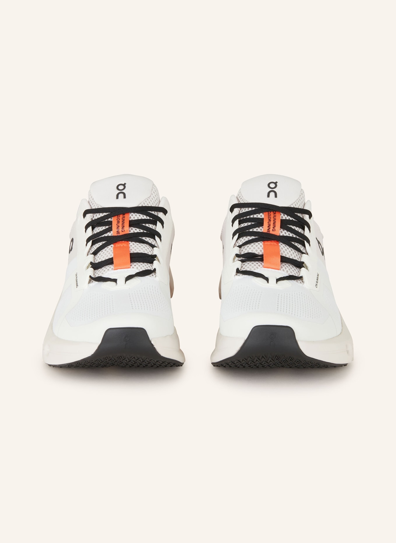 On Running shoes CLOUDRUNNER 2, Color: WHITE/ CREAM/ ORANGE (Image 3)