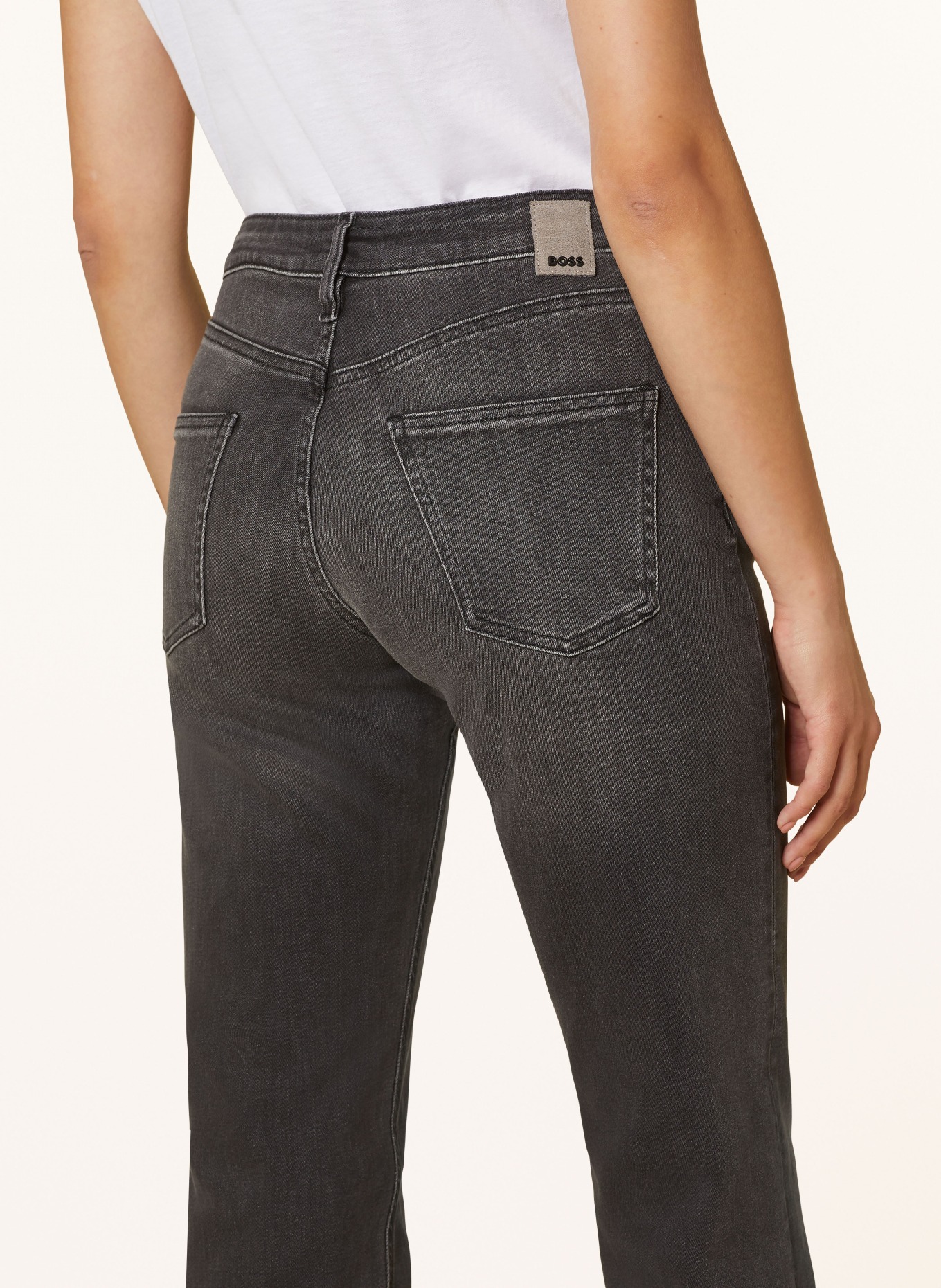 BOSS Straight Jeans PARKWAY, Farbe: 023 DARK GREY (Bild 5)