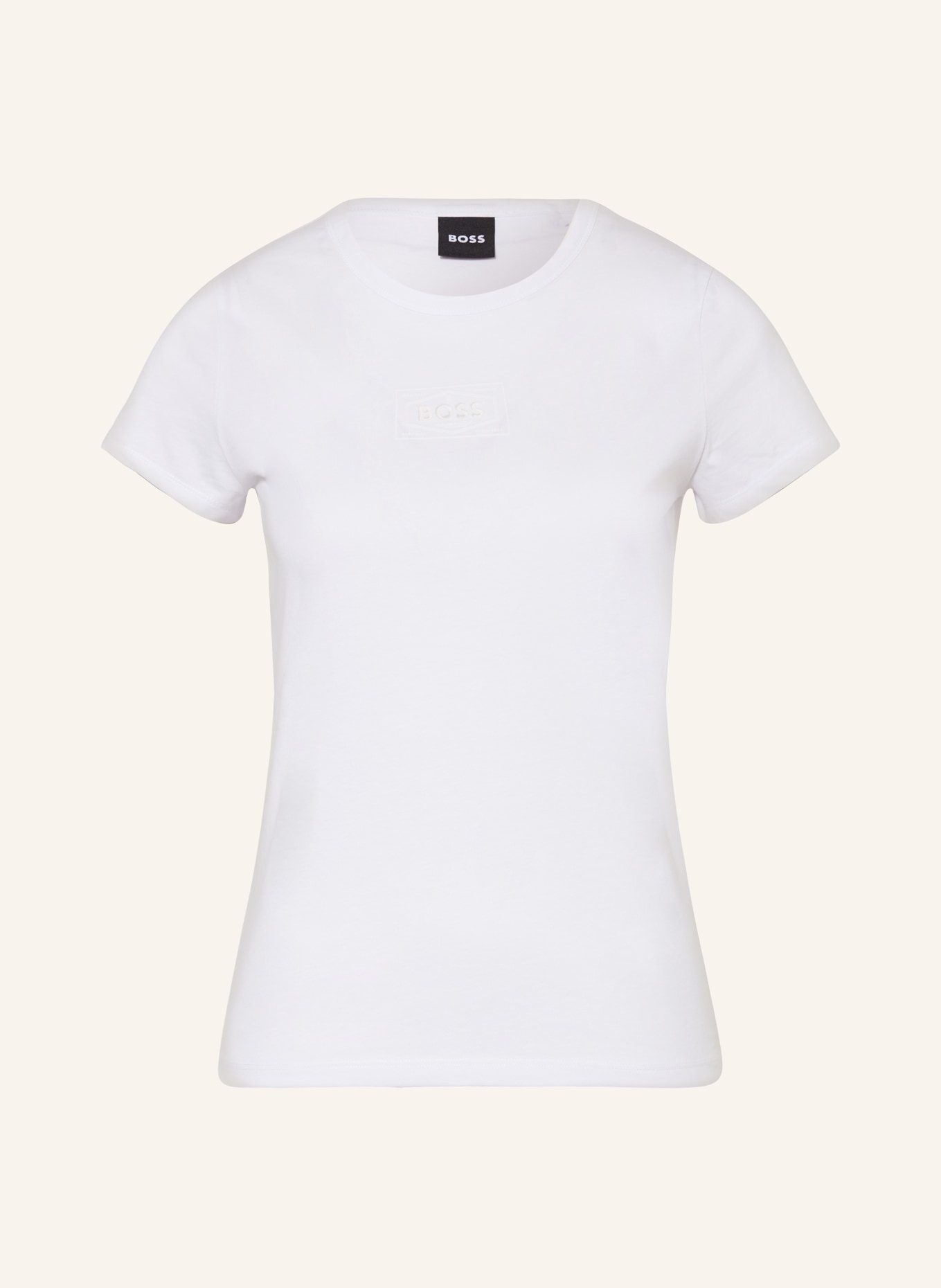 BOSS T-Shirt EVENTSA mit Cut-out, Farbe: WEISS (Bild 1)