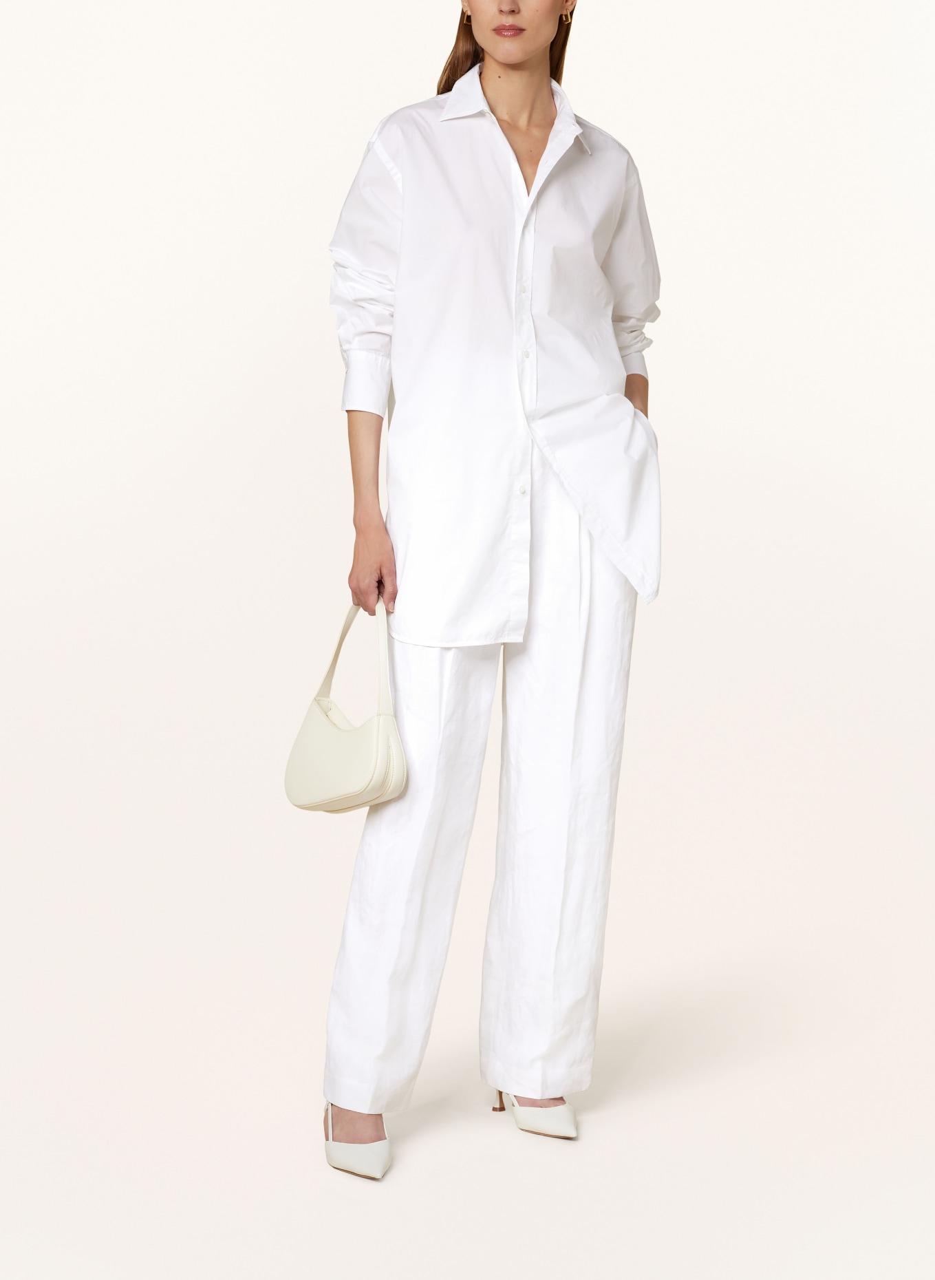 BOSS Oversized shirt blouse BERRY SATURDAY, Color: WHITE (Image 2)