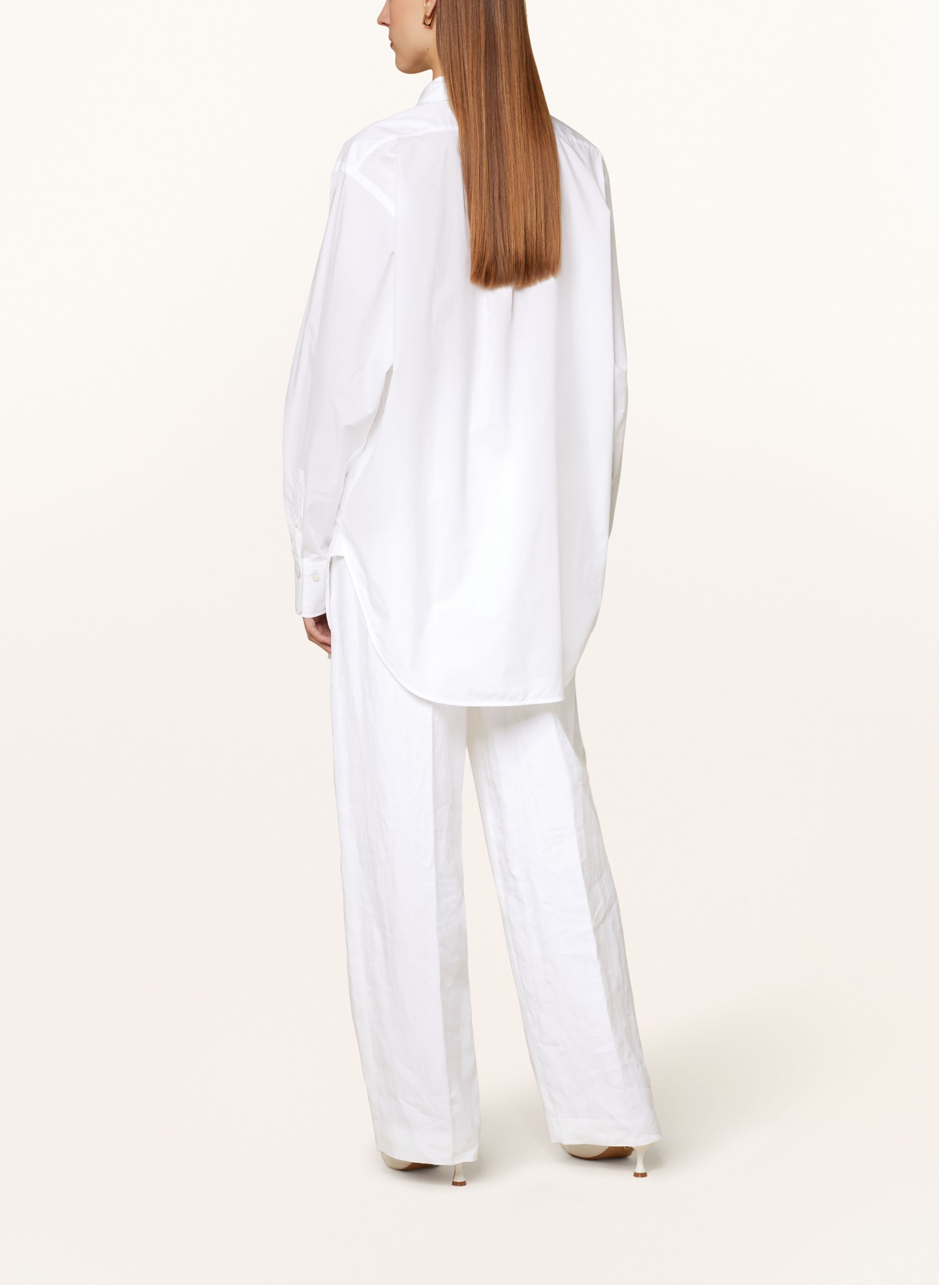 BOSS Oversized shirt blouse BERRY SATURDAY, Color: WHITE (Image 3)