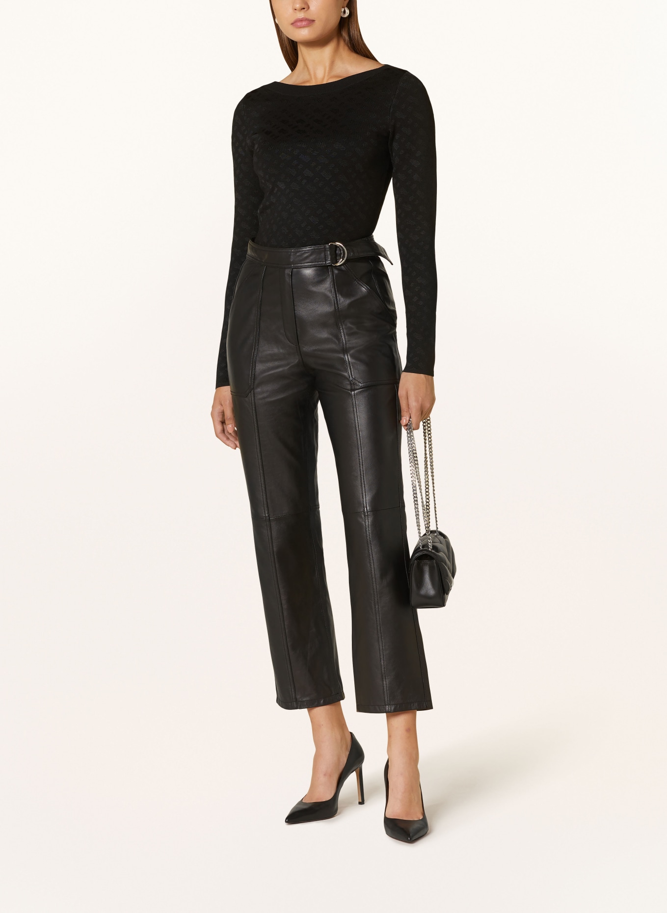 BOSS Sweater FERENTI: BLACK