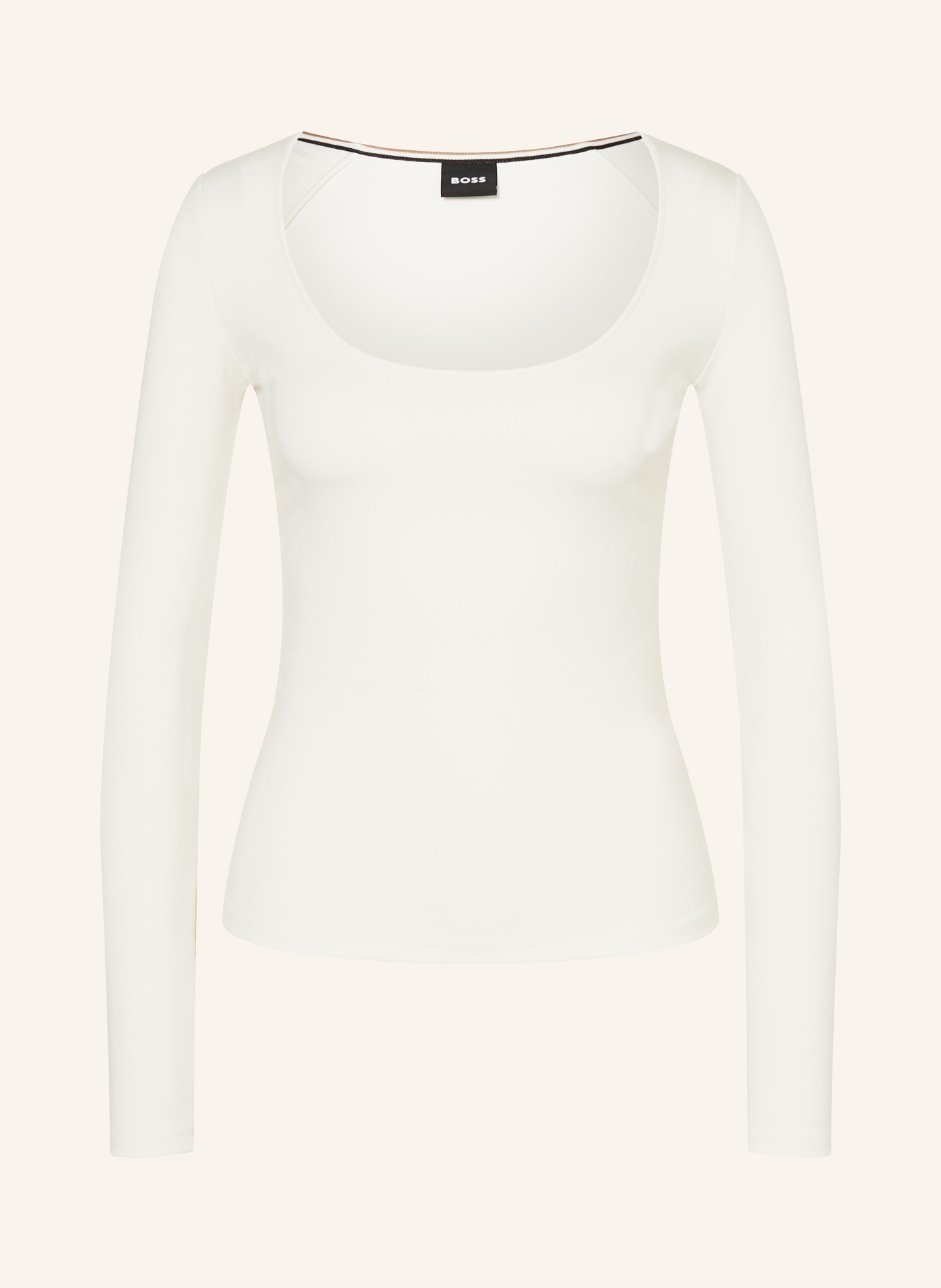 BOSS Long sleeve shirt ECETA, Color: WHITE (Image 1)