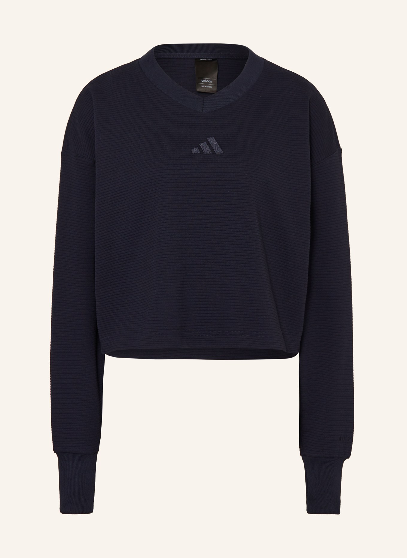 Adidas equipment cropped sweatshirt top