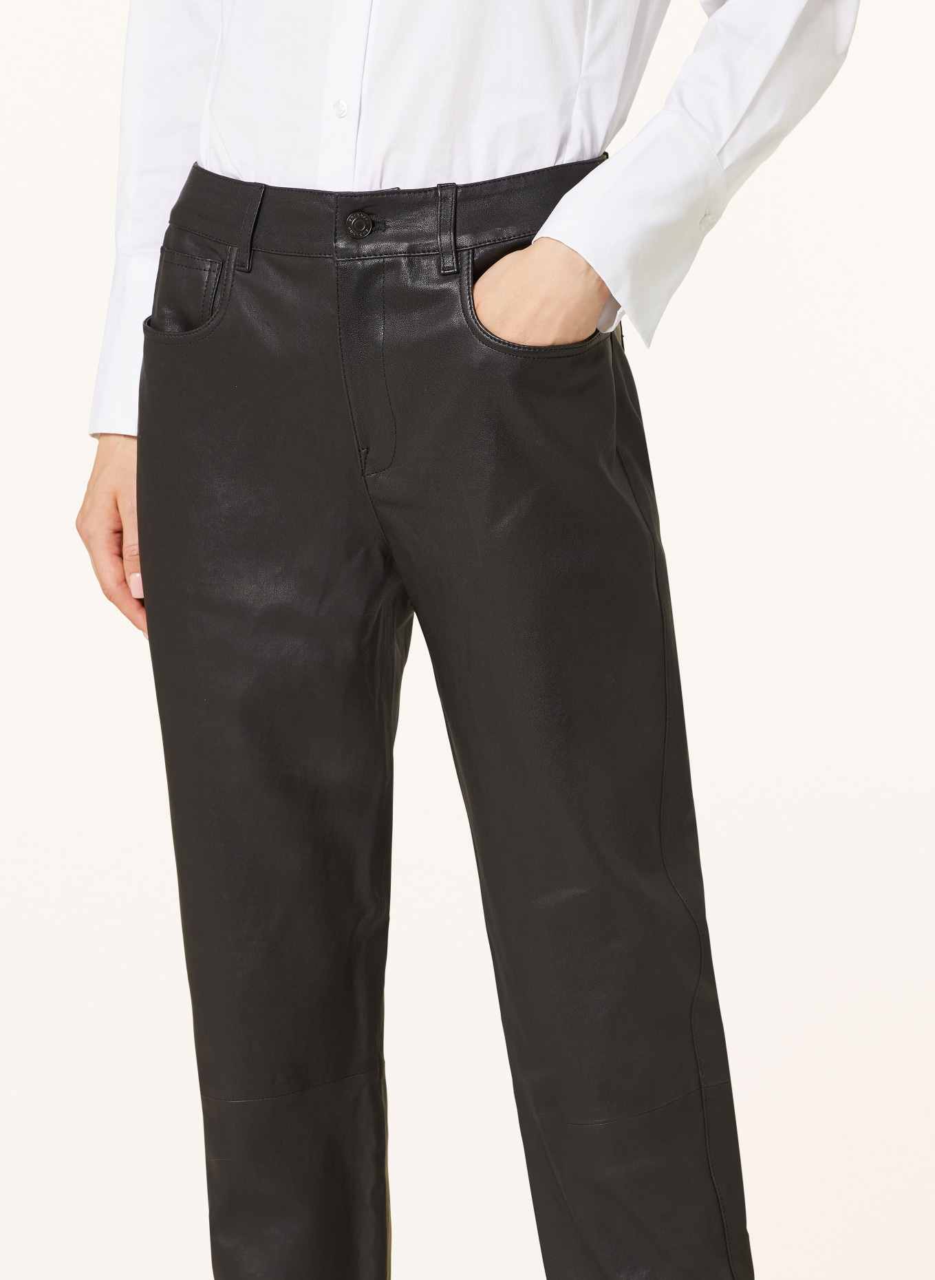 BELSTAFF Lederhose SCANDIUM, Farbe: SCHWARZ (Bild 5)