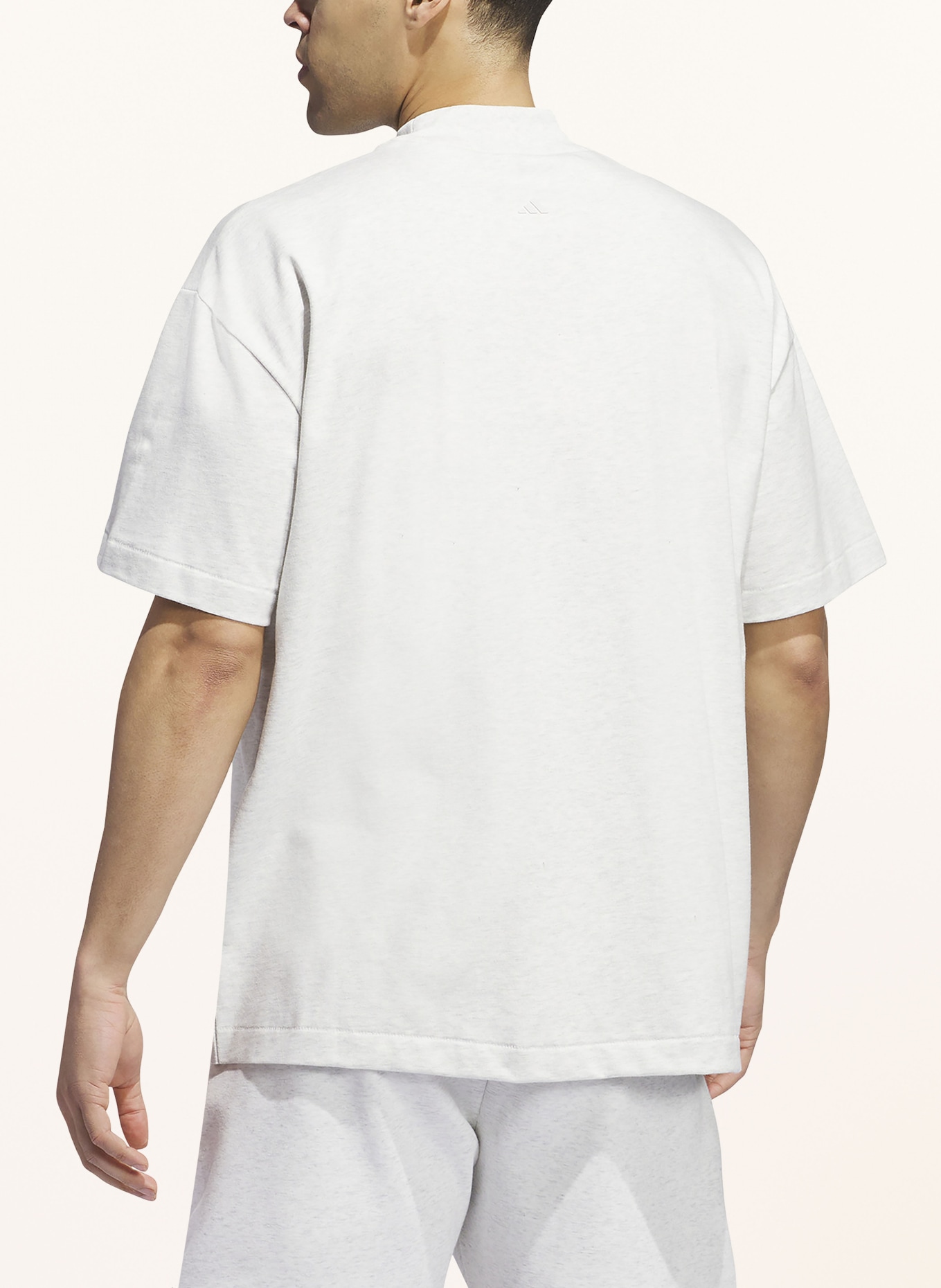 adidas T-shirt BASKETBALL 001: LIGHT GRAY