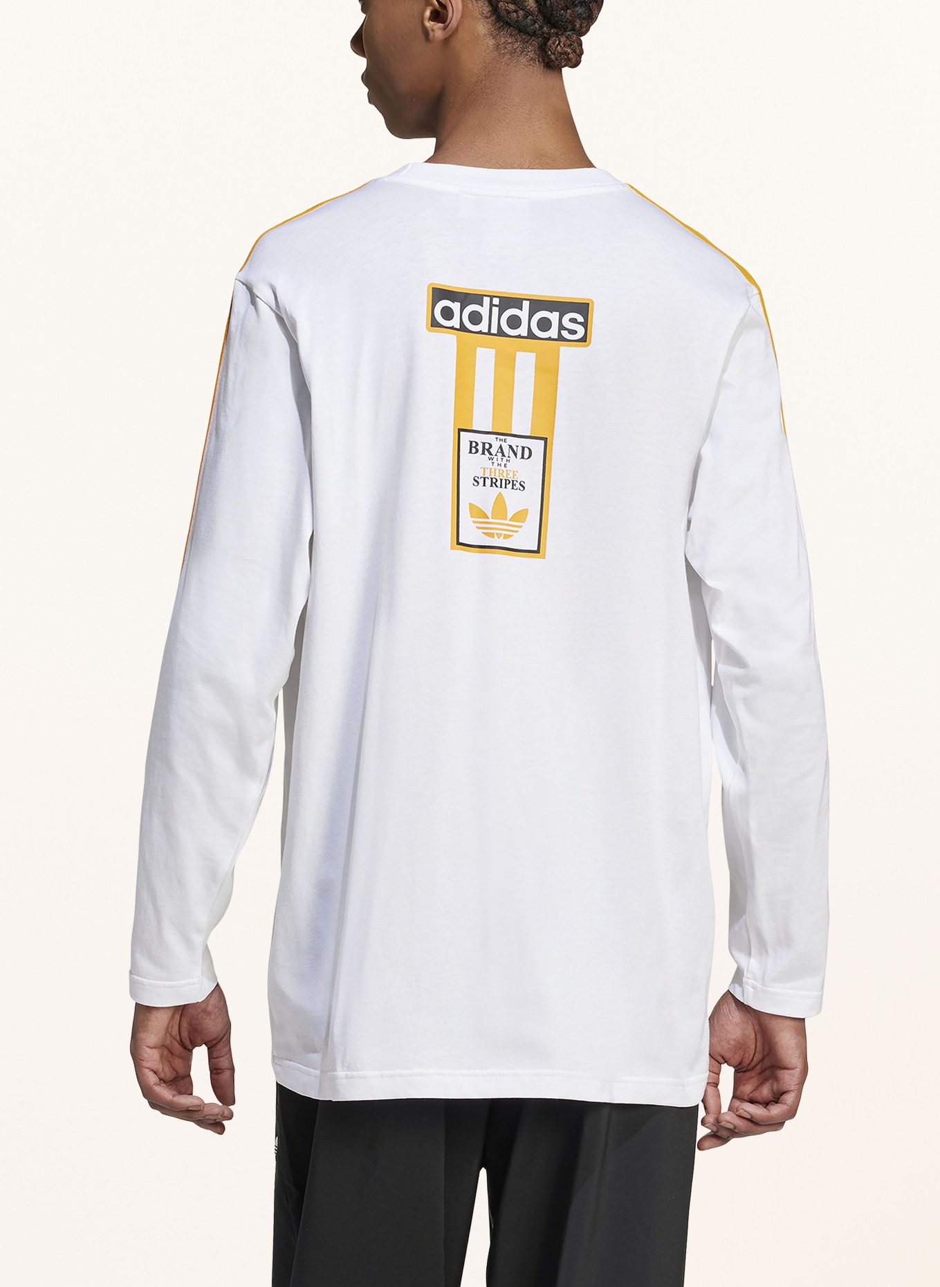 adidas Originals Longsleeve ADIBREAK in weiss orange