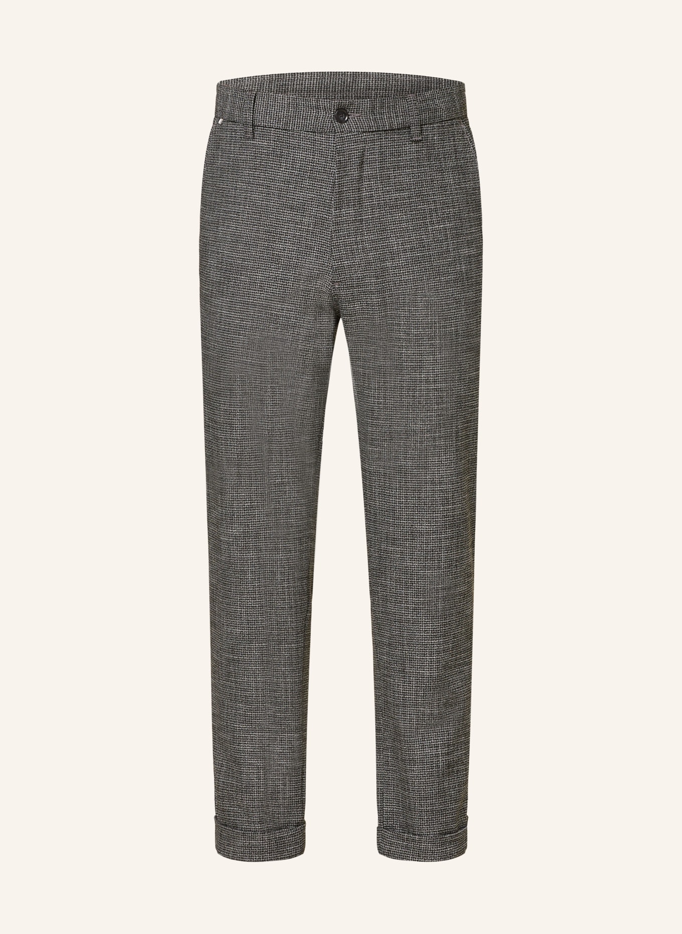 BOSS Chinosy KANE regular tapered fit: CZARNY