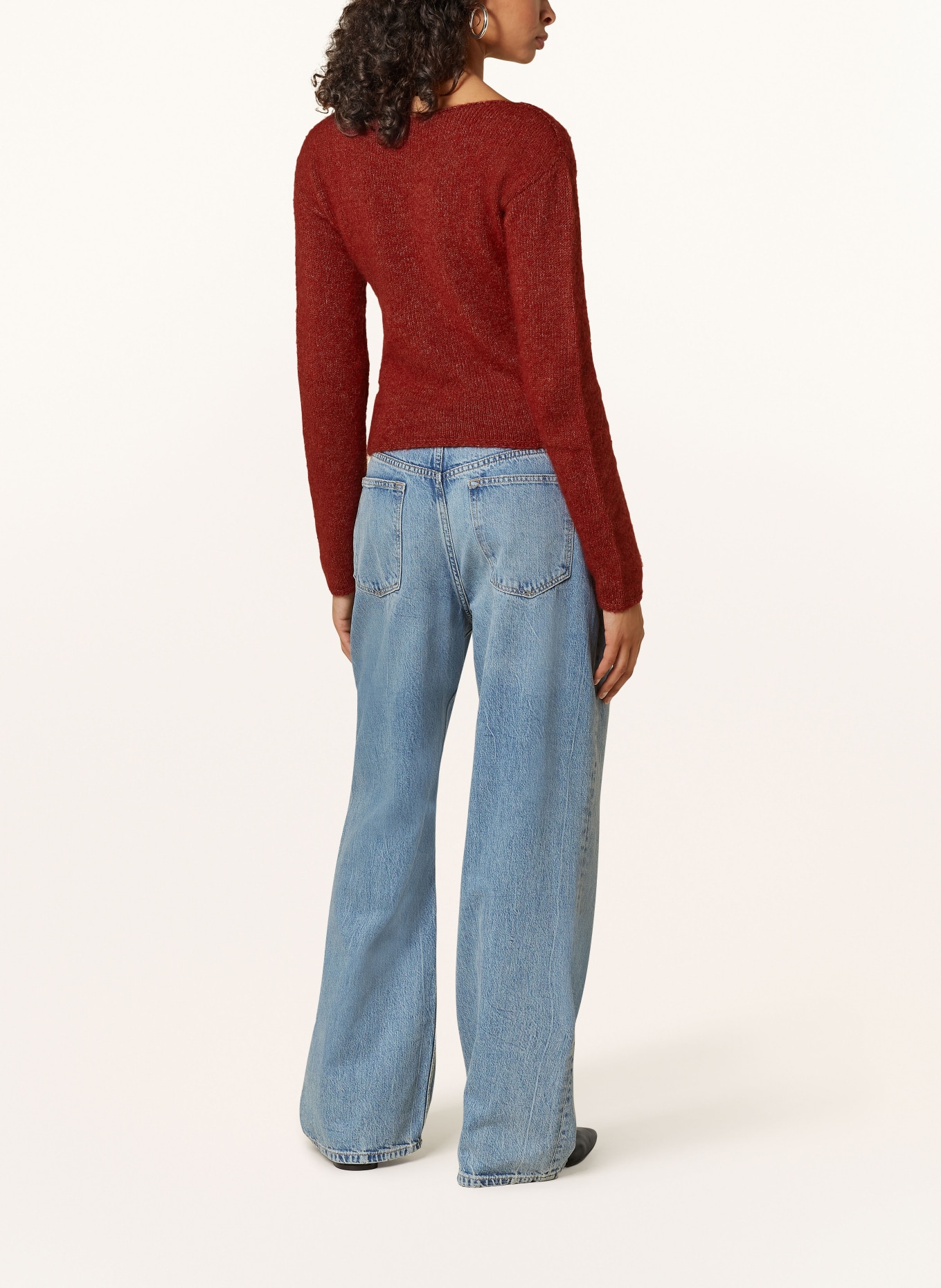 American Vintage Sweter EAST: CIEMNOCZERWONY