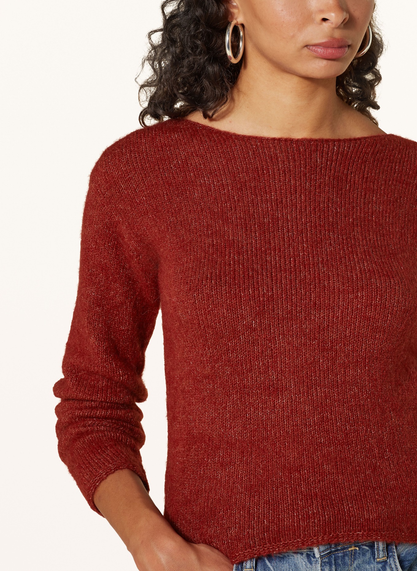 American Vintage Sweter EAST: CIEMNOCZERWONY
